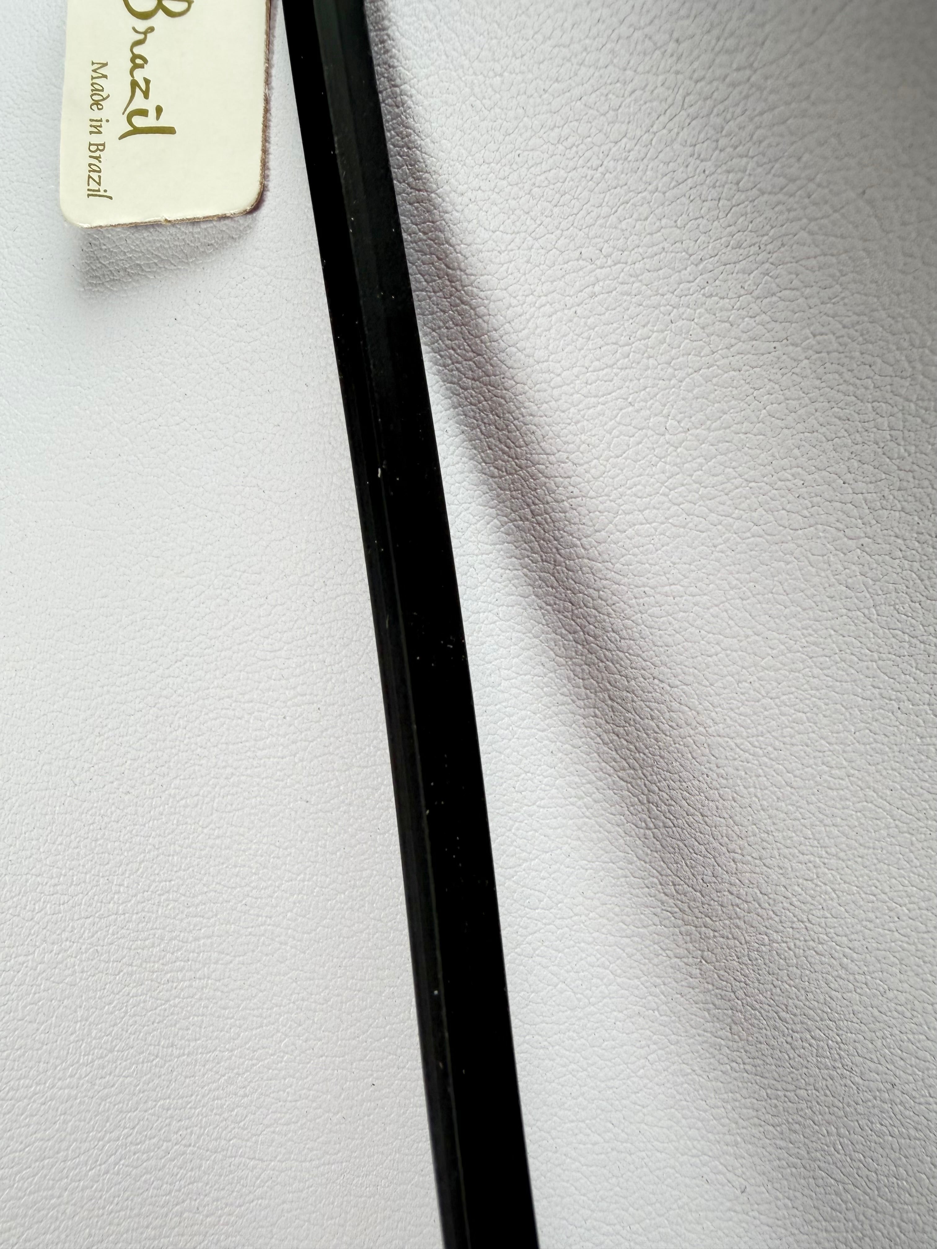 Jackie Brazil "Bar Code" Small Liquorice Pendant On Cord Resin Necklace ( N2214 )