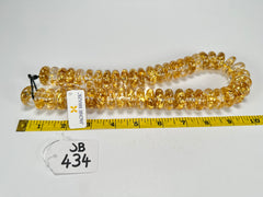Jackie Brazil "Ana" Gold Flakes Resin Wheels 50cm Necklace ( N0042 )