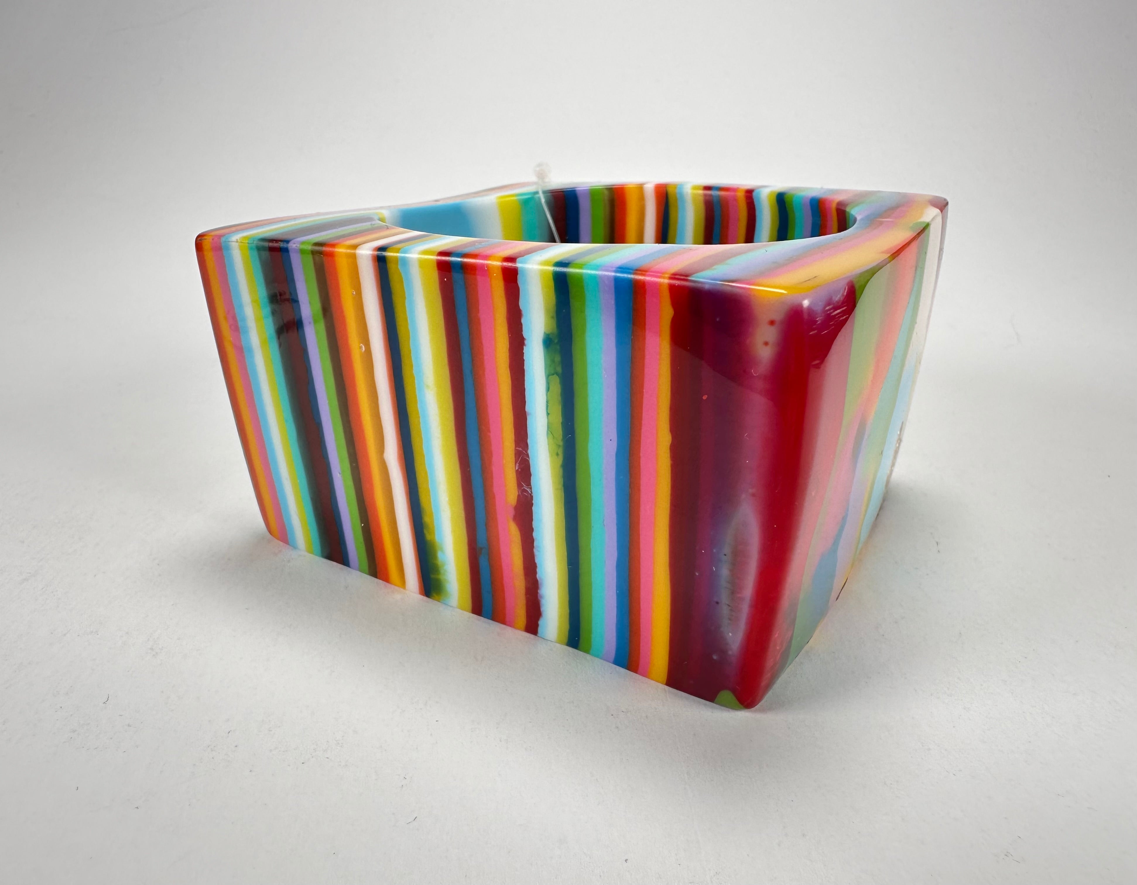 Jackie Brazil "Solid Square" Mix Stripes x Kandinsky 5cm Bangle ( B2100 )