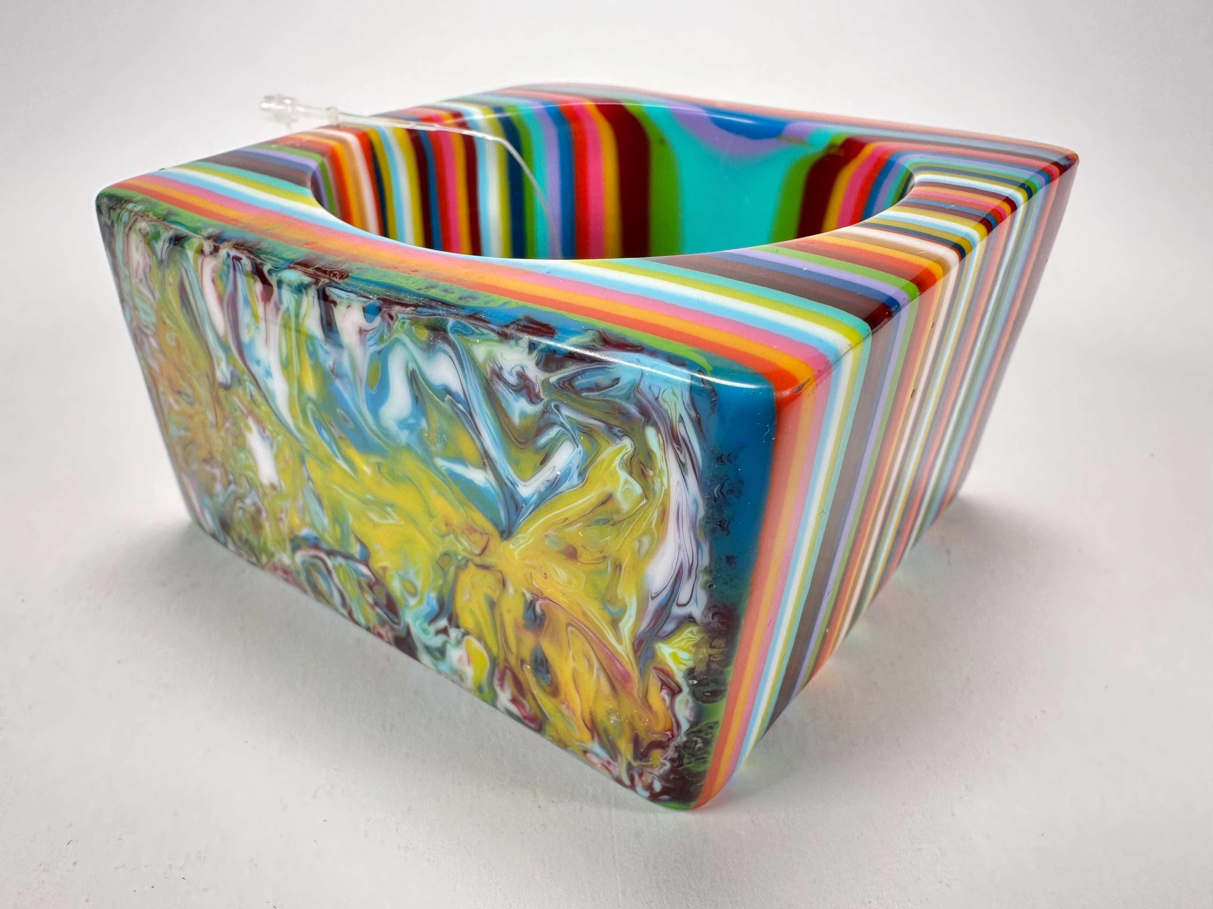 Jackie Brazil "Solid Square" Mix Stripes x Kandinsky 5cm Bangle ( B2100 )