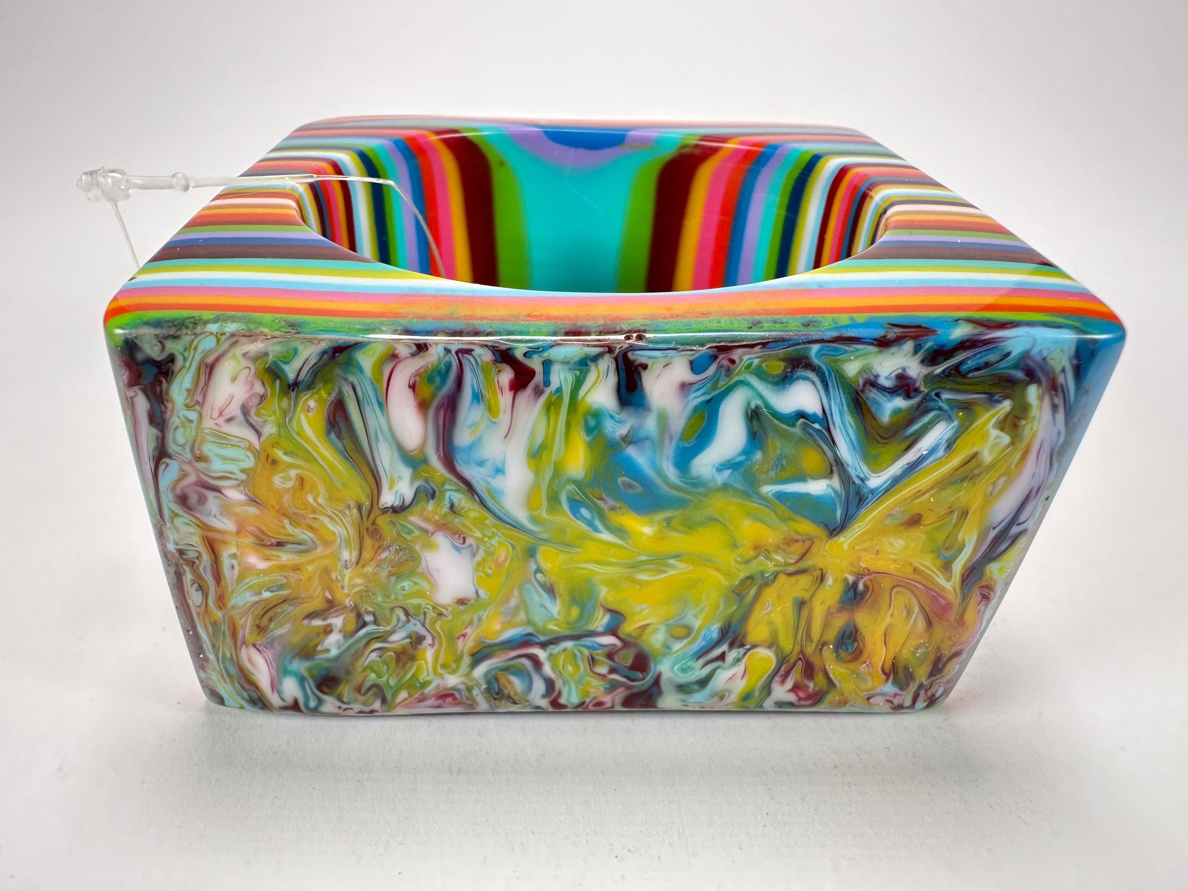 Jackie Brazil "Solid Square" Mix Stripes x Kandinsky 5cm Bangle ( B2100 )