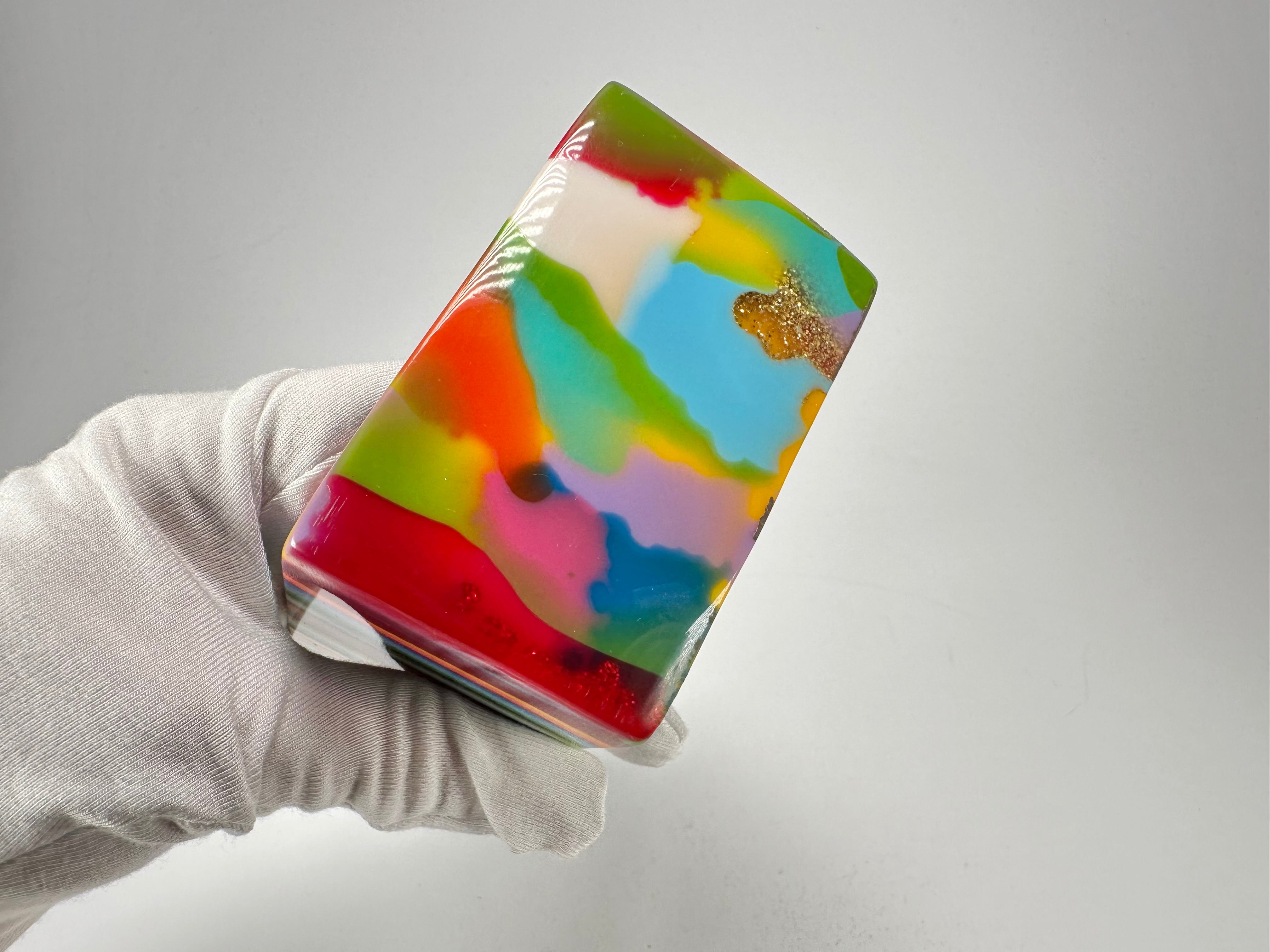 Jackie Brazil "Solid Square" Mix Stripes x Kandinsky 5cm Bangle ( B2100 )