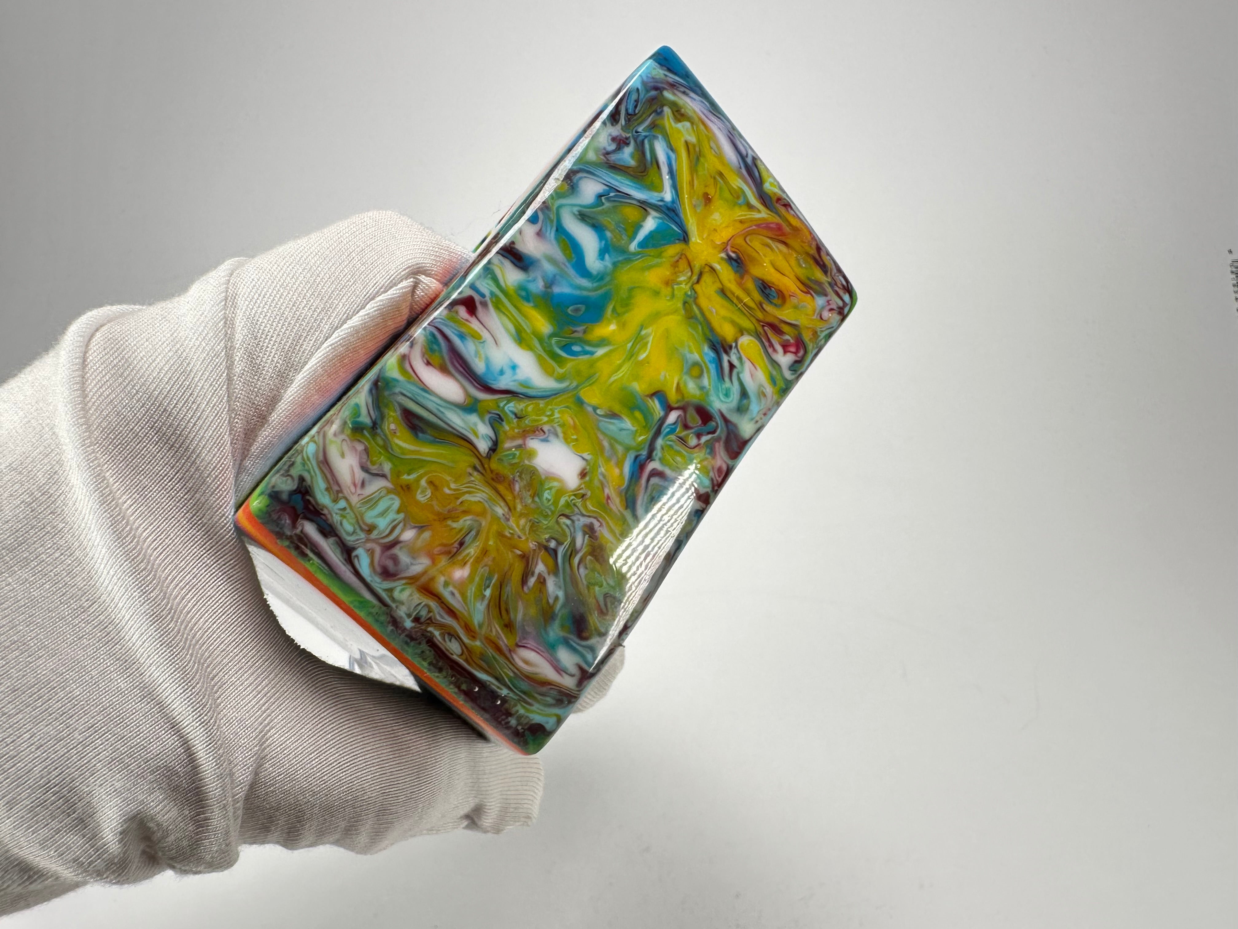 Jackie Brazil "Solid Square" Mix Stripes x Kandinsky 5cm Bangle ( B2100 )