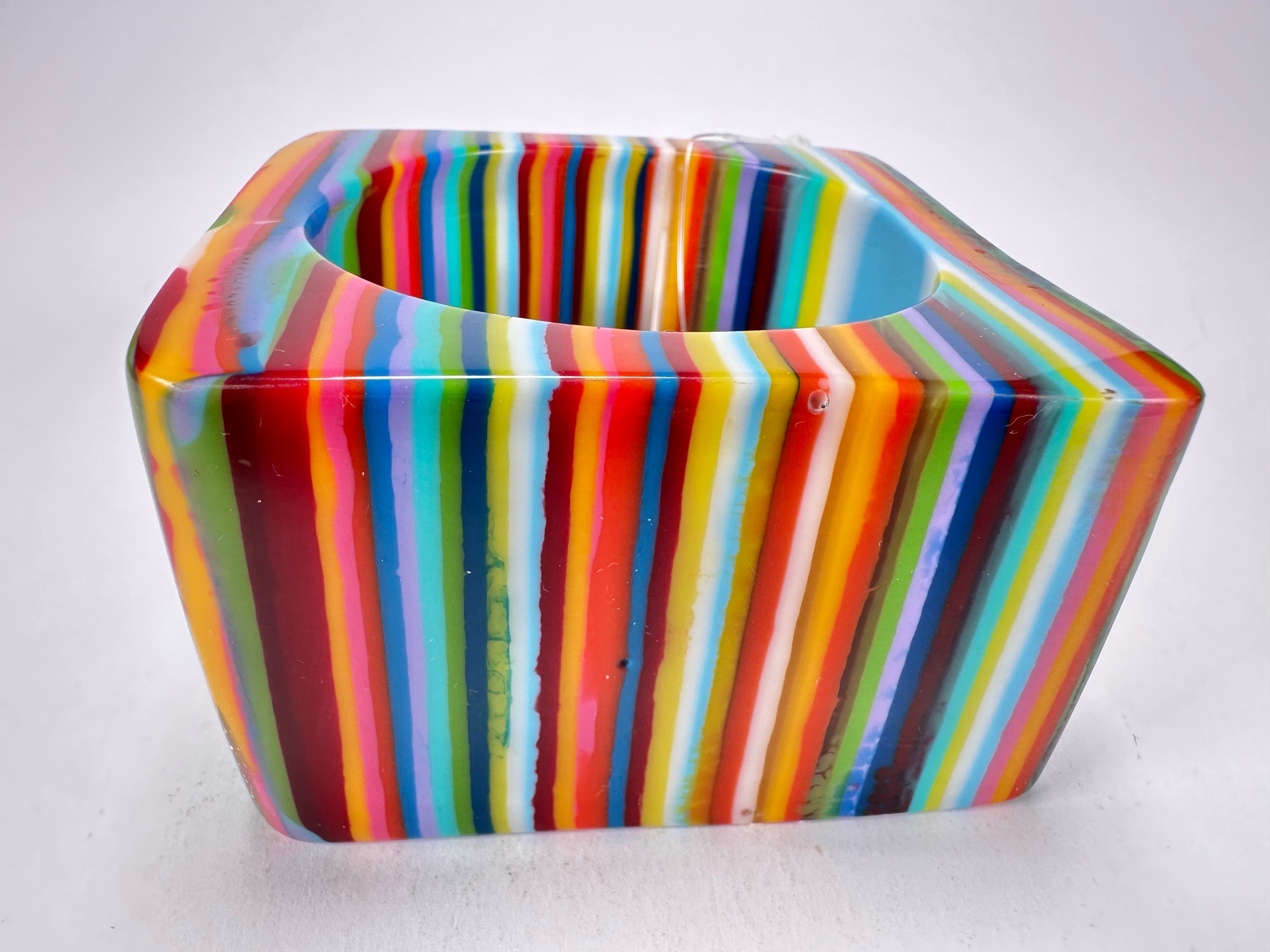 Jackie Brazil "Solid Square" Mix Stripes x Kandinsky 5cm Bangle ( B2100 )
