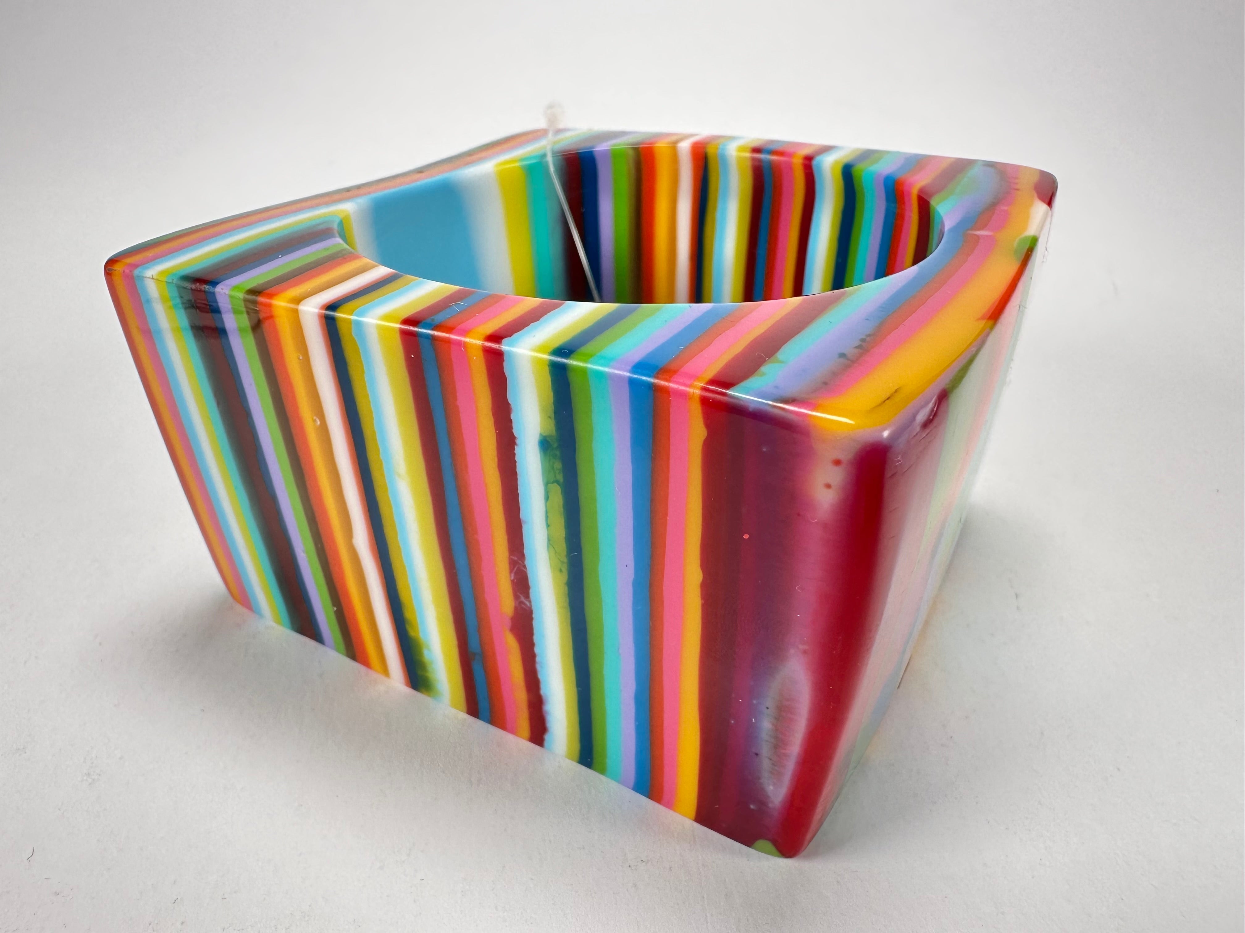 Jackie Brazil "Solid Square" Mix Stripes x Kandinsky 5cm Bangle ( B2100 )