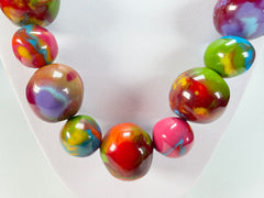 Jackie Brazil "Large Spheres" Kandinsky Long Abstract Necklace 75cm ( N2694 )