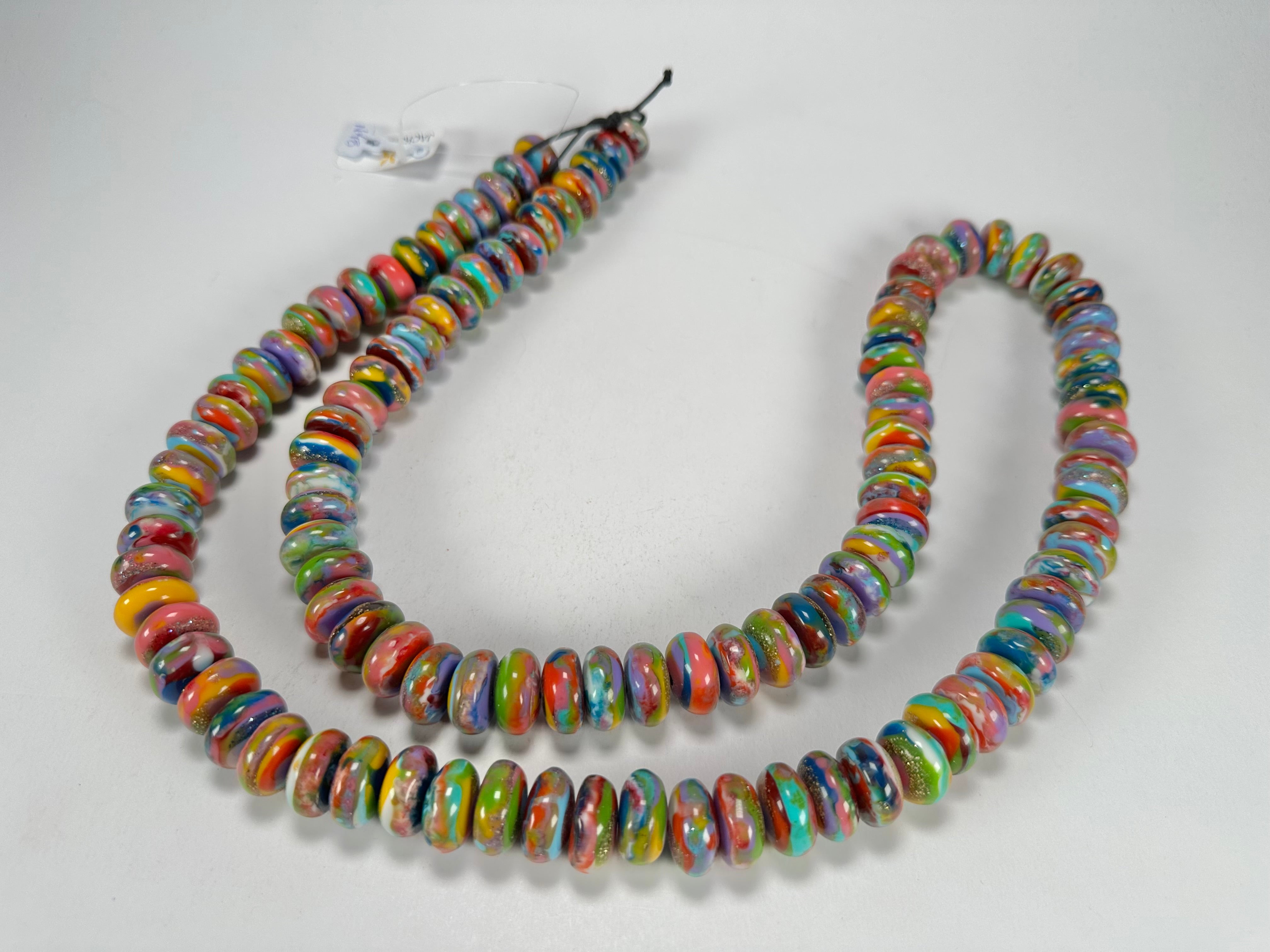 Jackie Brazil "Bela" Kandinsky Resin Mini Wheels 110cm Necklace ( N0048 )