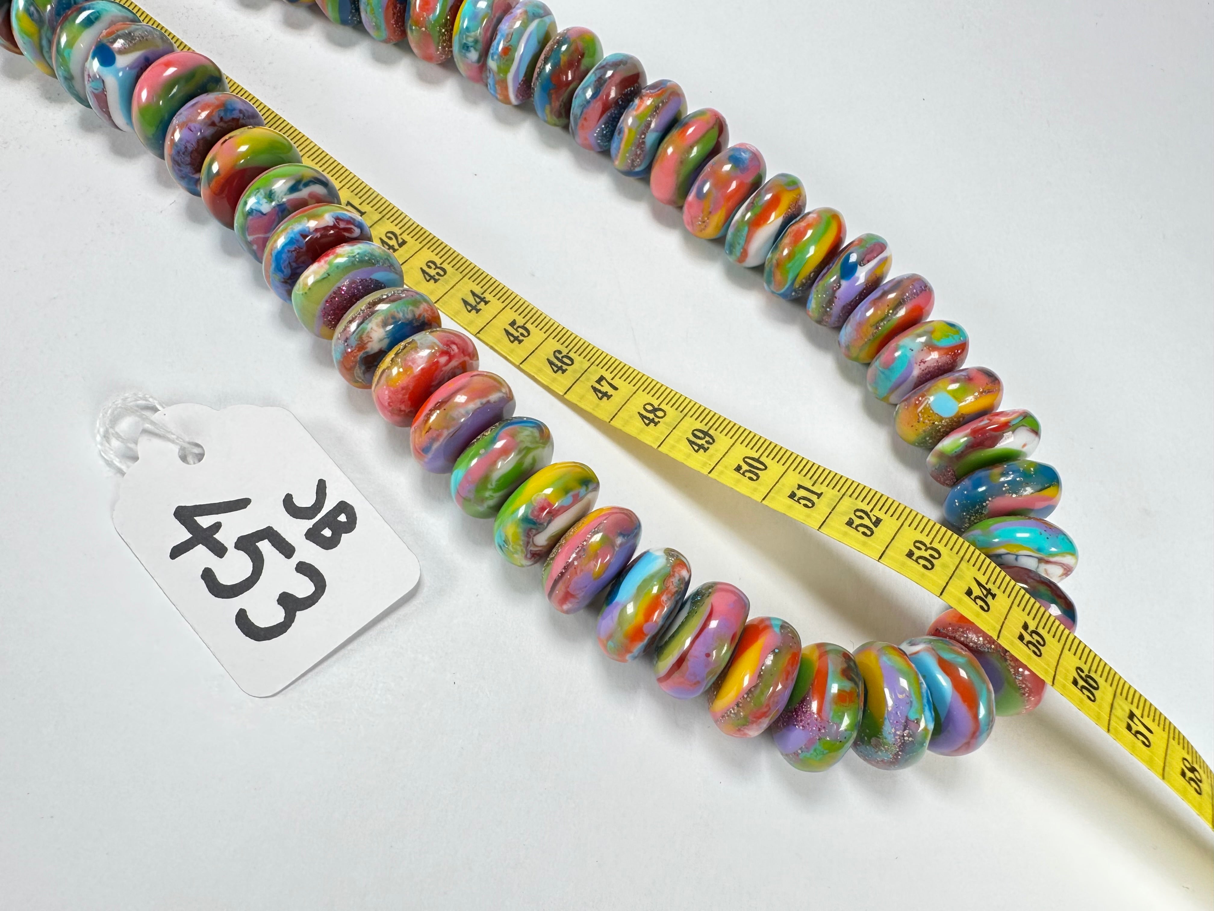 Jackie Brazil "Bela" Kandinsky Resin Mini Wheels 110cm Necklace ( N0048 )