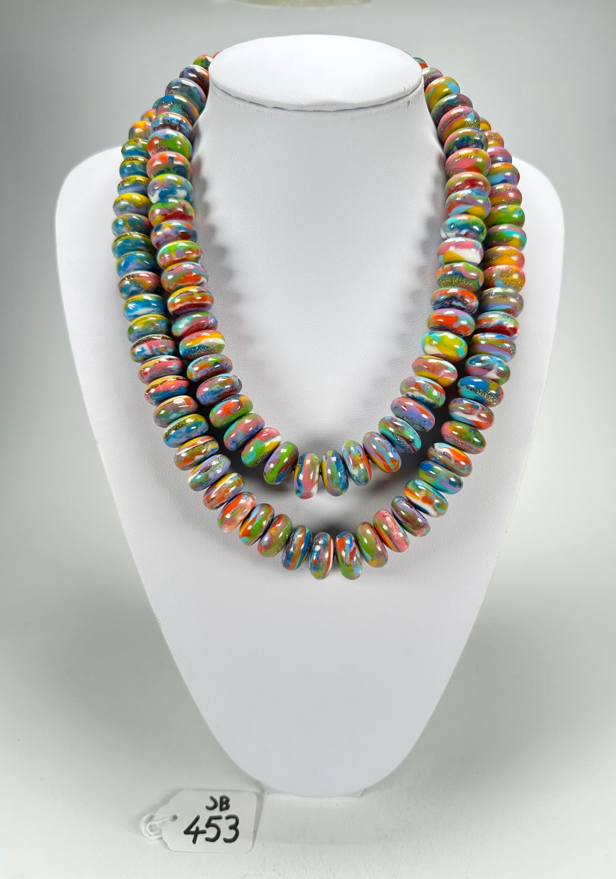 Jackie Brazil "Bela" Kandinsky Resin Mini Wheels 110cm Necklace ( N0048 )