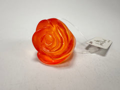 Jackie Brazil "Rose" Orange Resin Rose Ring ( R0585 ) Size UK O / US 7