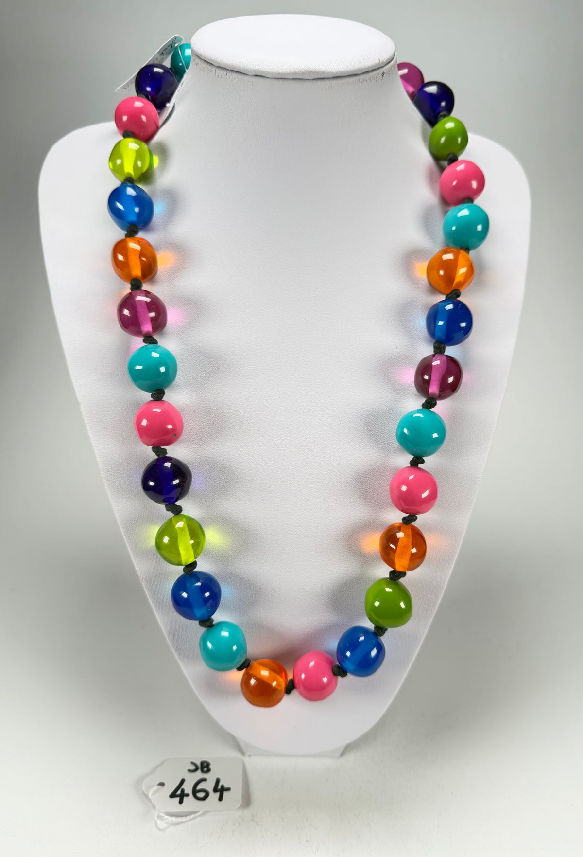 Jackie Brazil "Lola" Transparent Paris Mix Medium Spheres 70cm Resin Necklace ( N2695 )