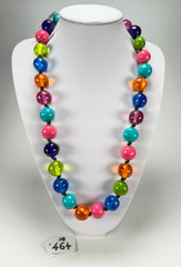 Jackie Brazil "Lola" Transparent Paris Mix Medium Spheres 70cm Resin Necklace ( N2695 )