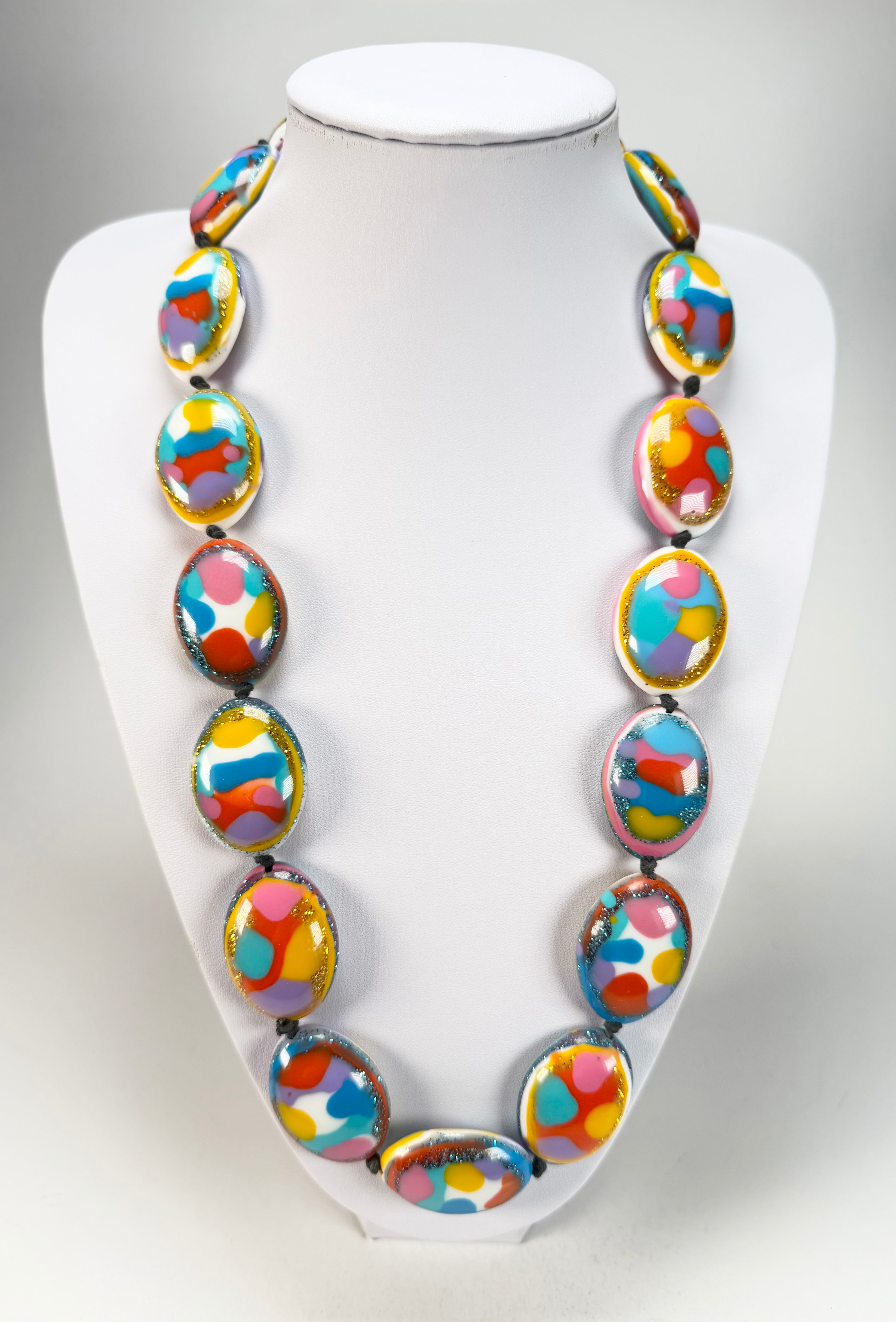Jackie Brazil "Kathy" Small Riverstones Kandinsky 70cm Necklace ( N3750 )