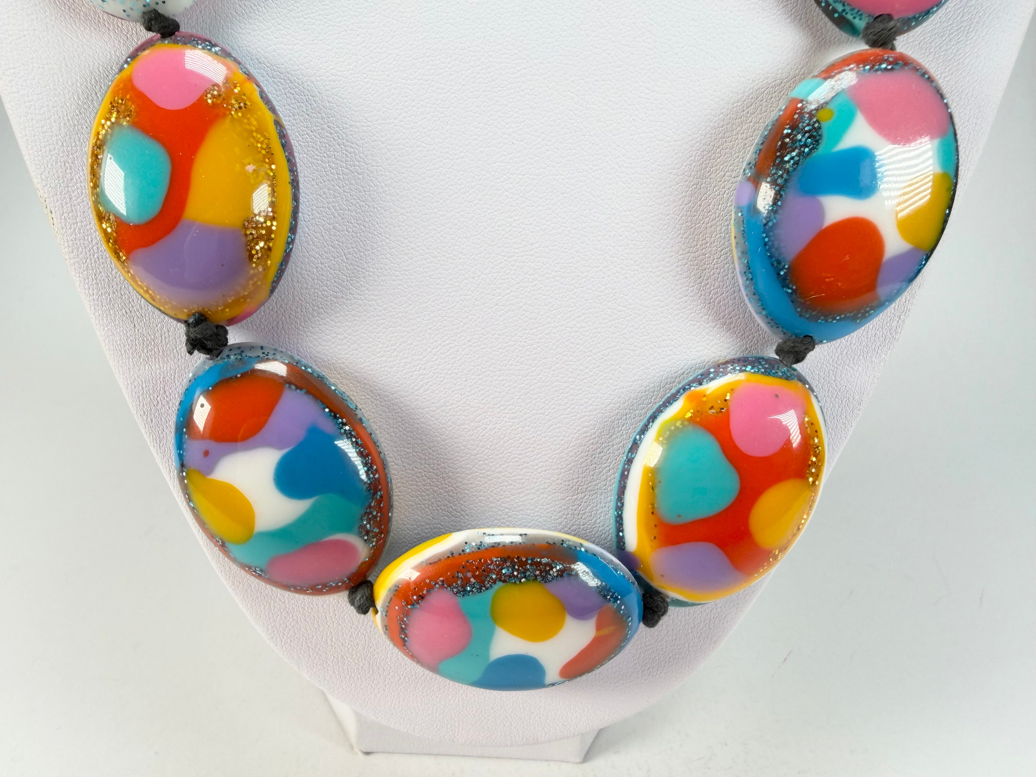 Jackie Brazil "Kathy" Small Riverstones Kandinsky 70cm Necklace ( N3750 )