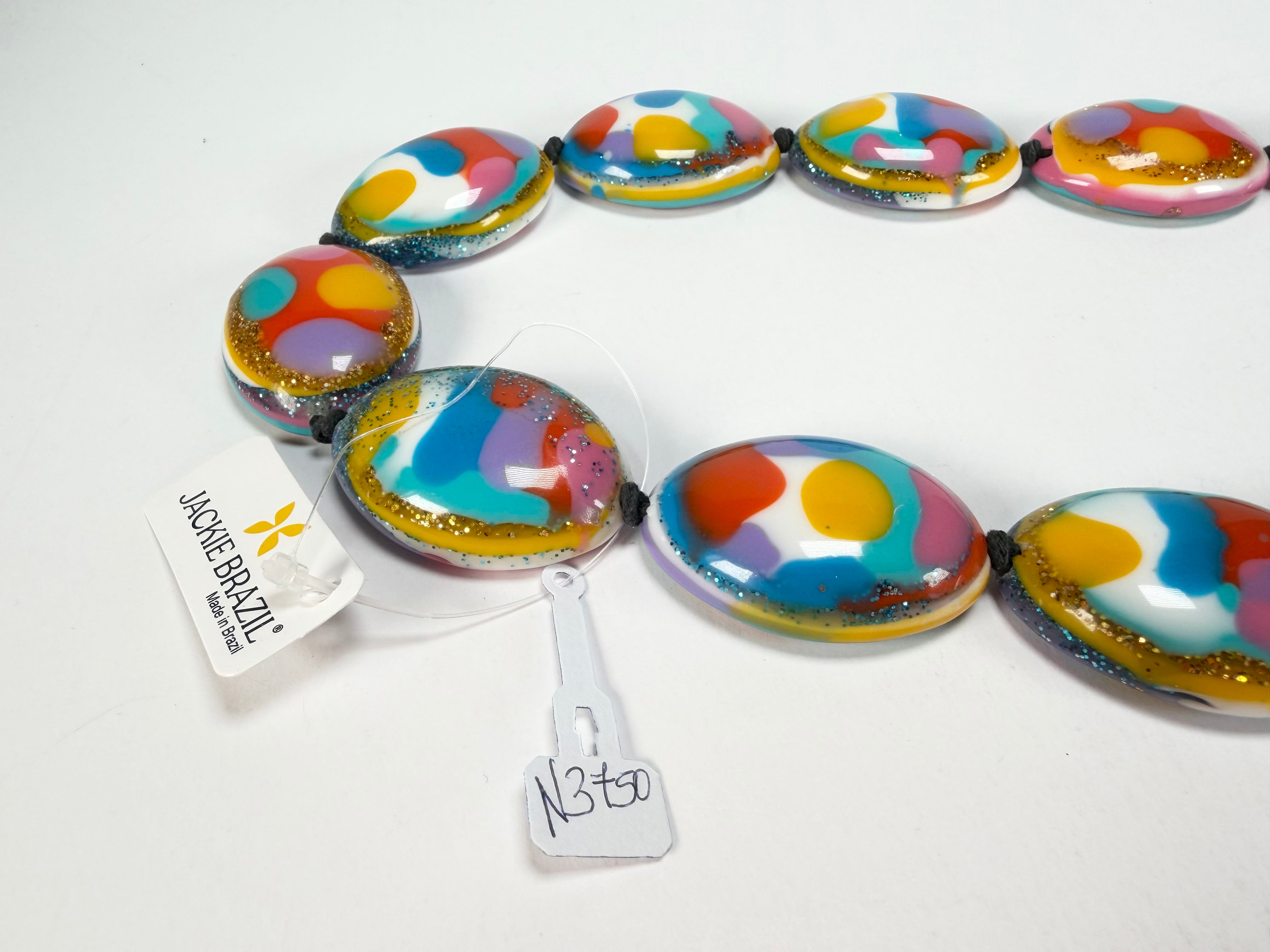 Jackie Brazil "Kathy" Small Riverstones Kandinsky 70cm Necklace ( N3750 )