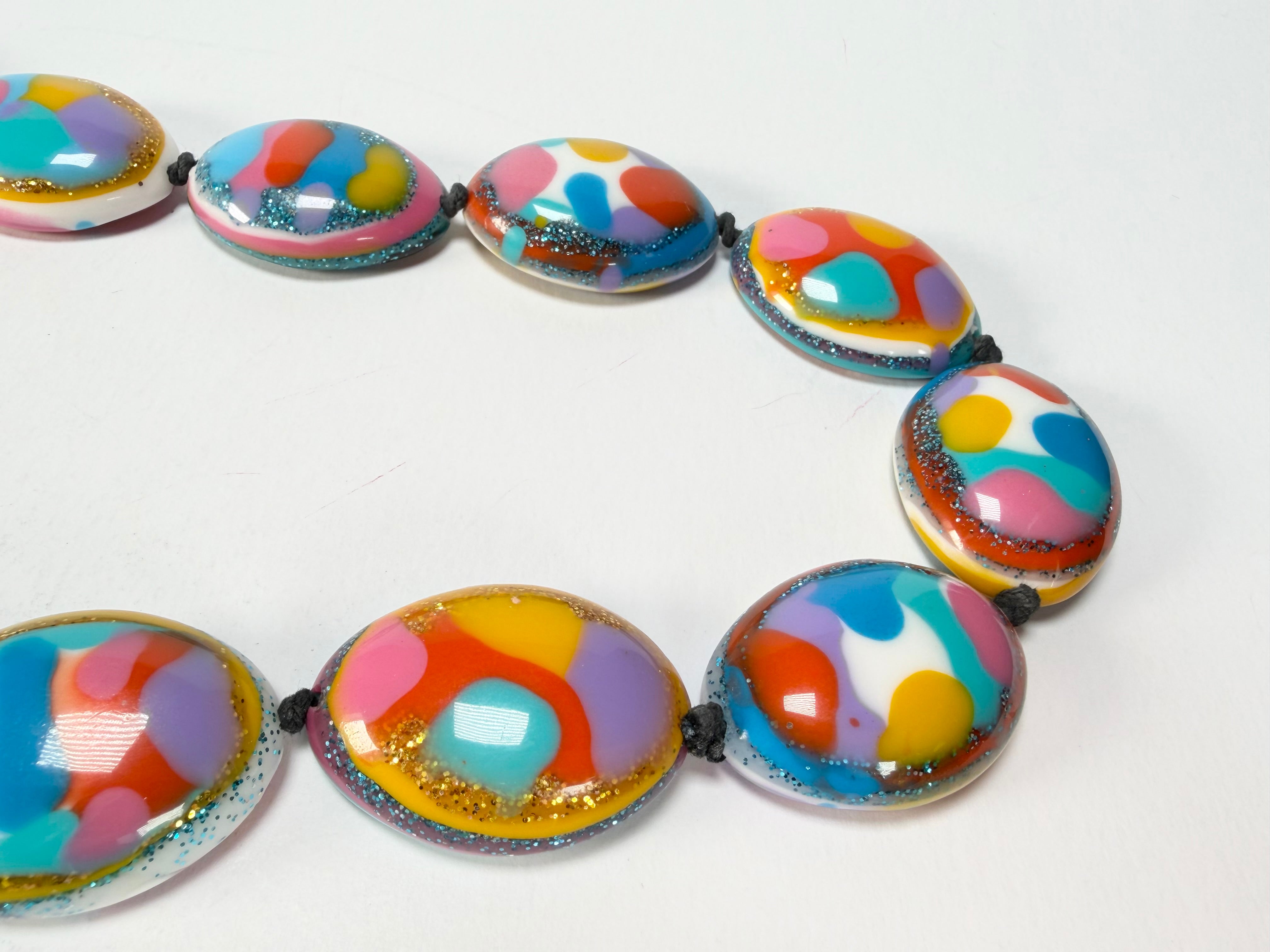 Jackie Brazil "Kathy" Small Riverstones Kandinsky 70cm Necklace ( N3750 )