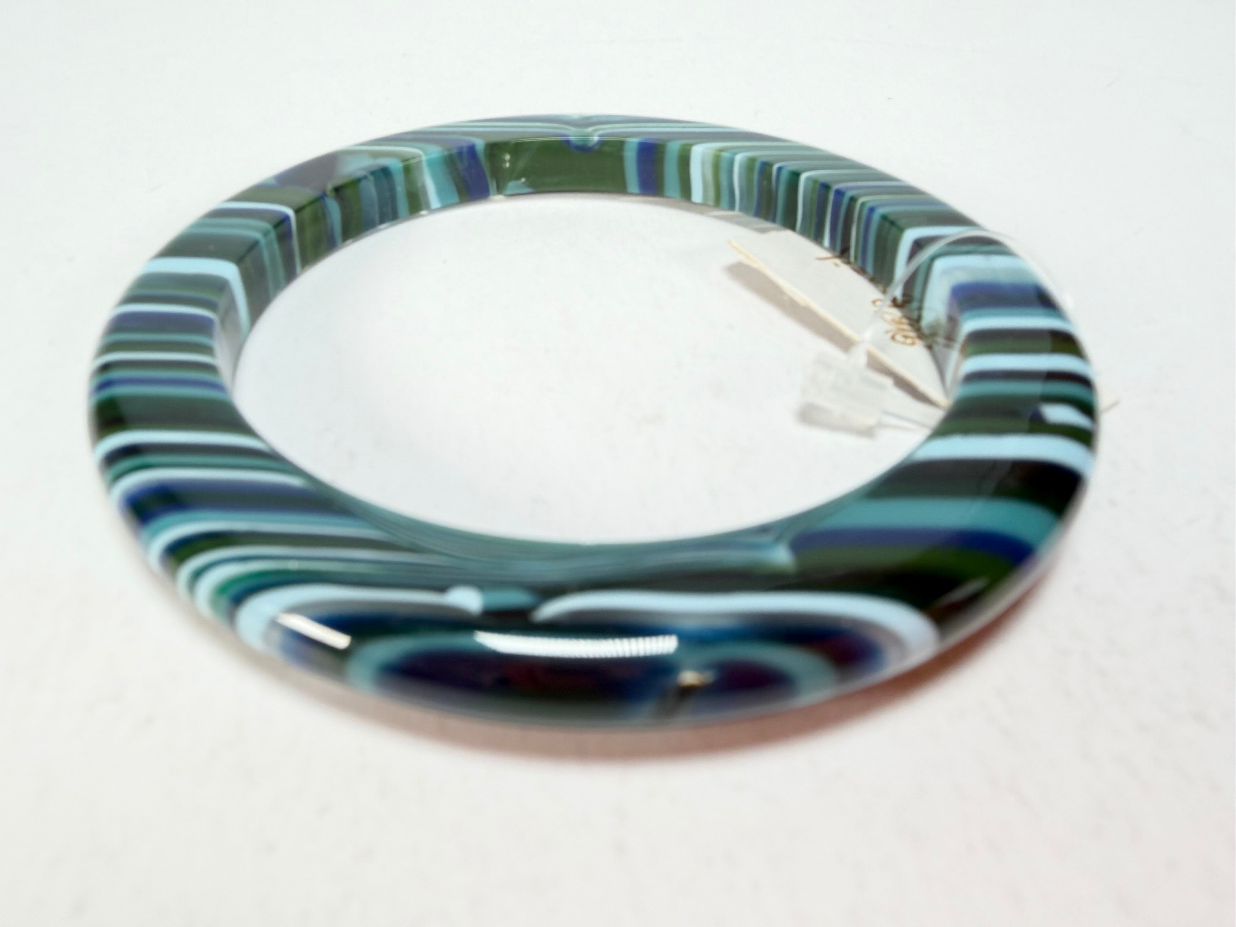 Jackie Brazil "Olympic Circles" Liquorice Allsorts Blue Mix 0.5cm Resin Bangle ( B2336 )