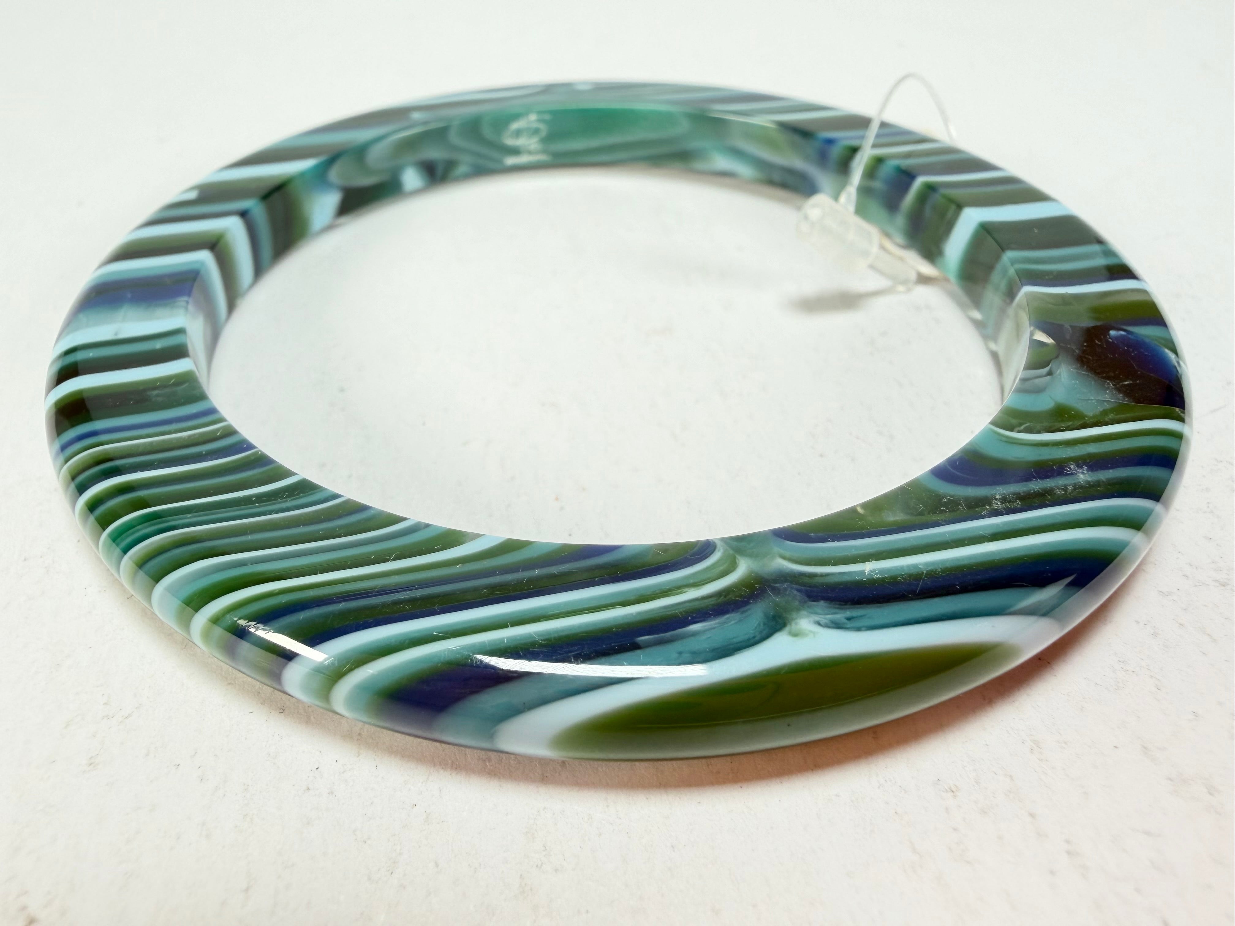 Jackie Brazil "Olympic Circles" Liquorice Allsorts Blue Mix 0.5cm Resin Bangle ( B2336 )
