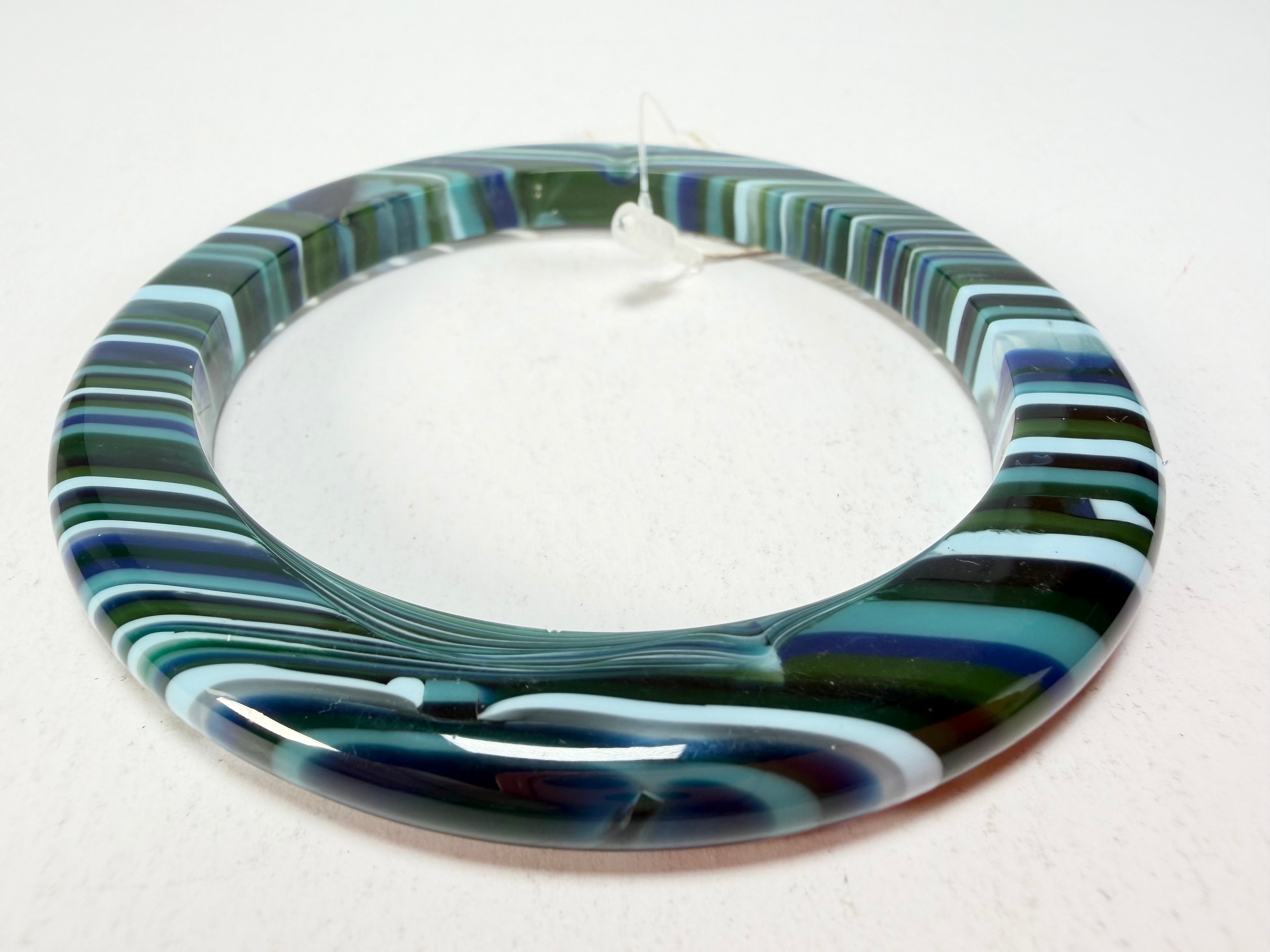 Jackie Brazil "Olympic Circles" Liquorice Allsorts Blue Mix 0.5cm Resin Bangle ( B2336 )
