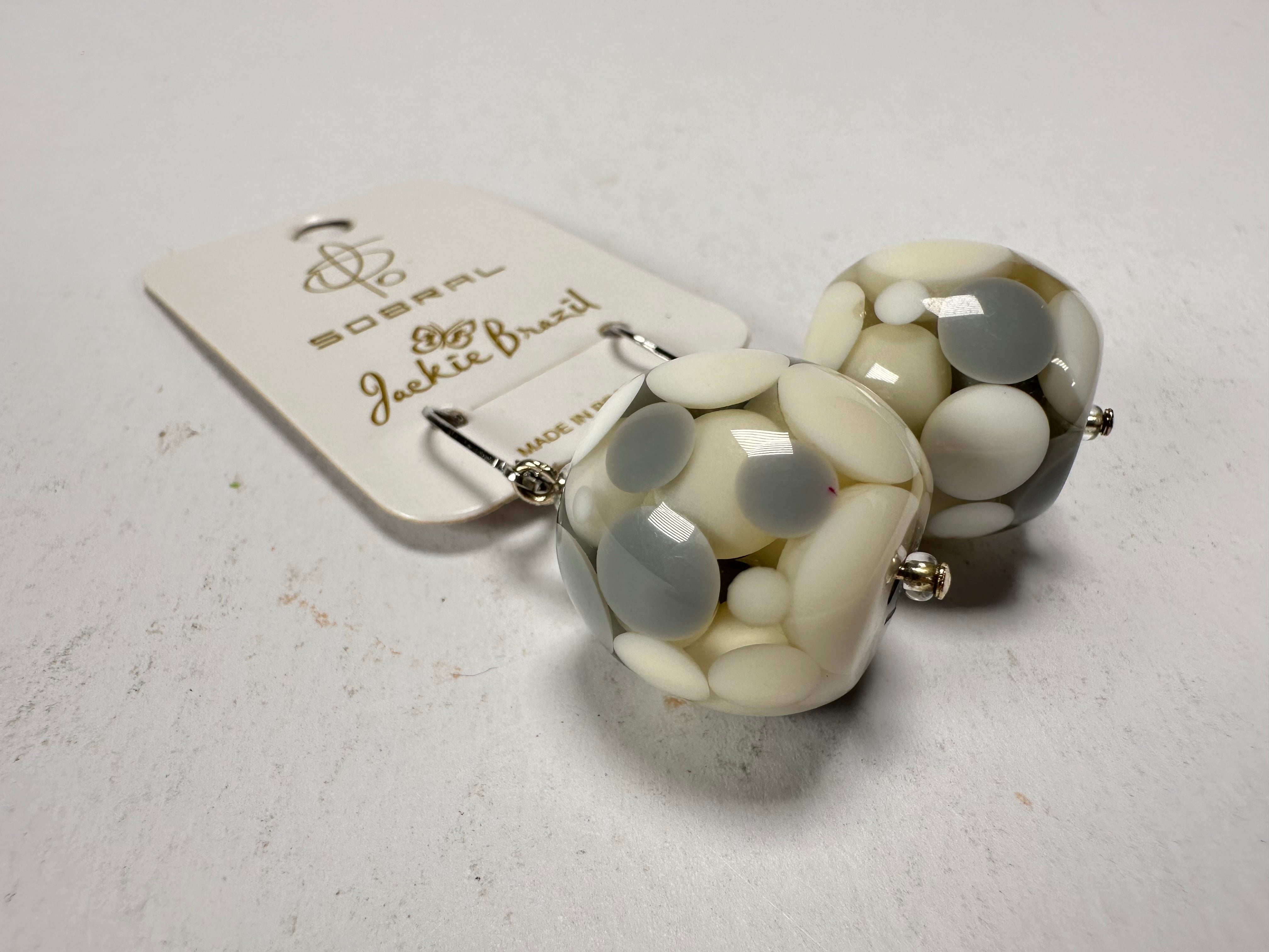 Jackie Brazil "Spots" Spotted Balls Resin Earrings ( E1468 )