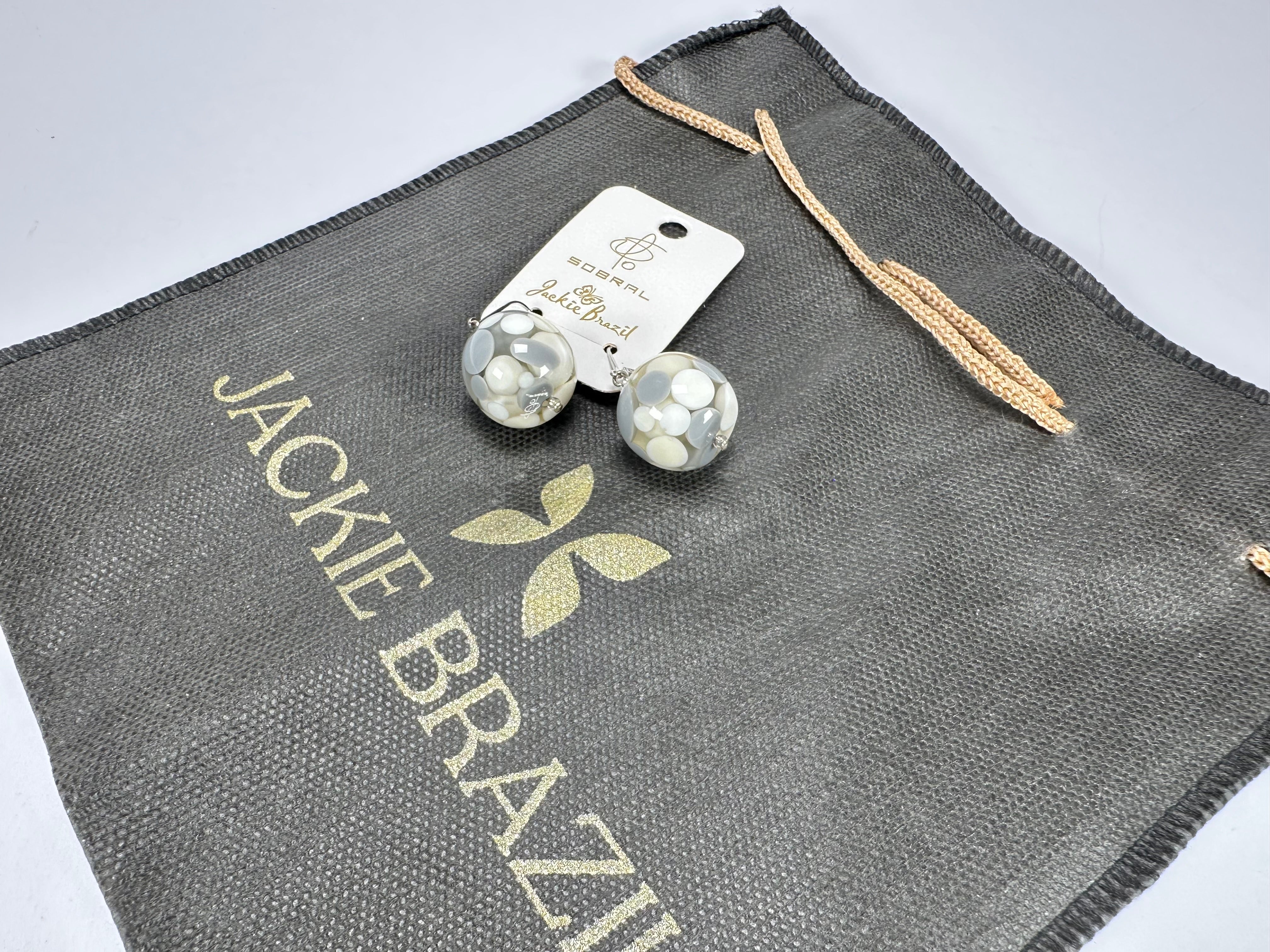 Jackie Brazil "Spots" Spotted Balls Resin Earrings ( E1468 )