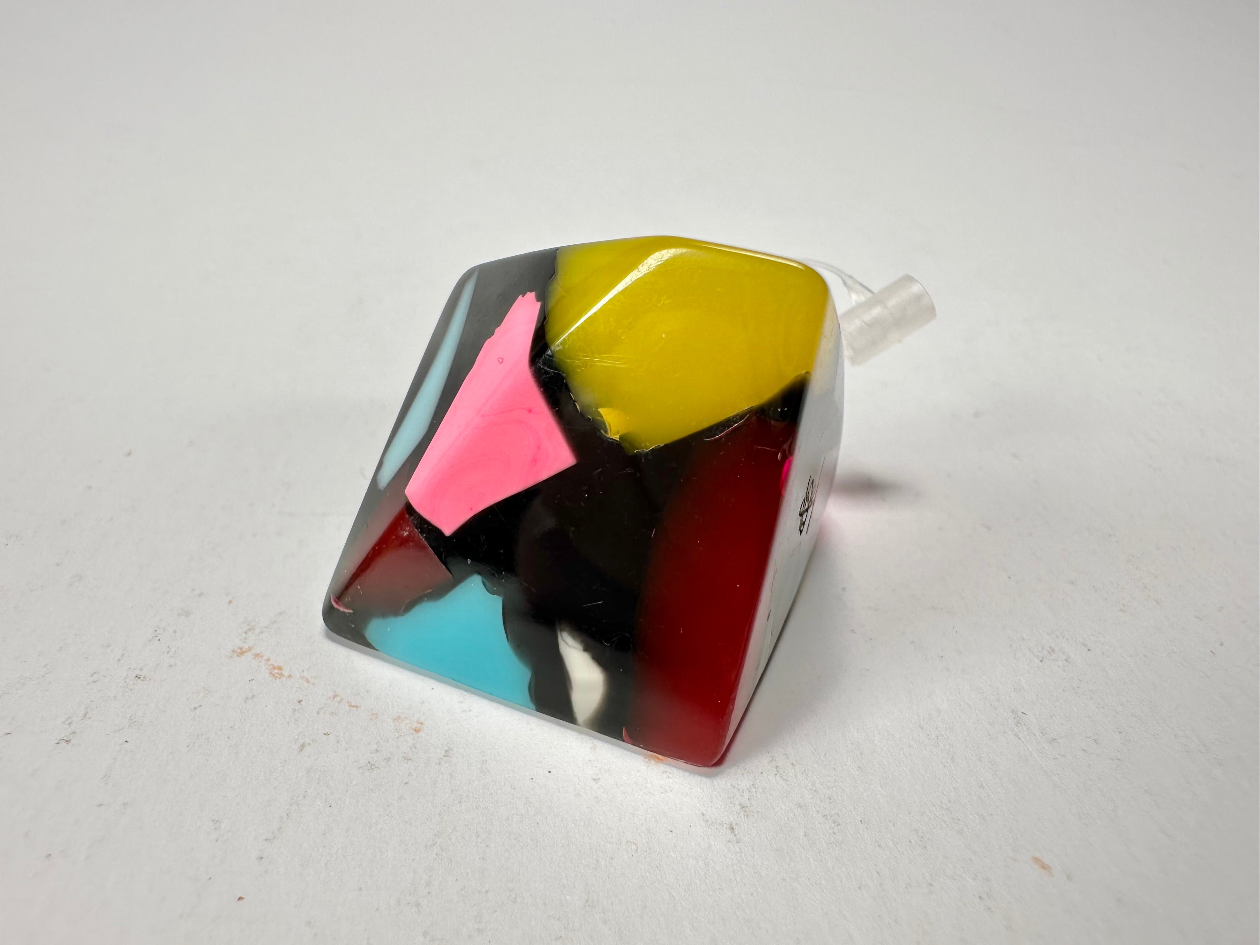 Jackie Brazil "Art Deco" Abstract Resin Ring ( R3081 ) Size UK Q / USA 8