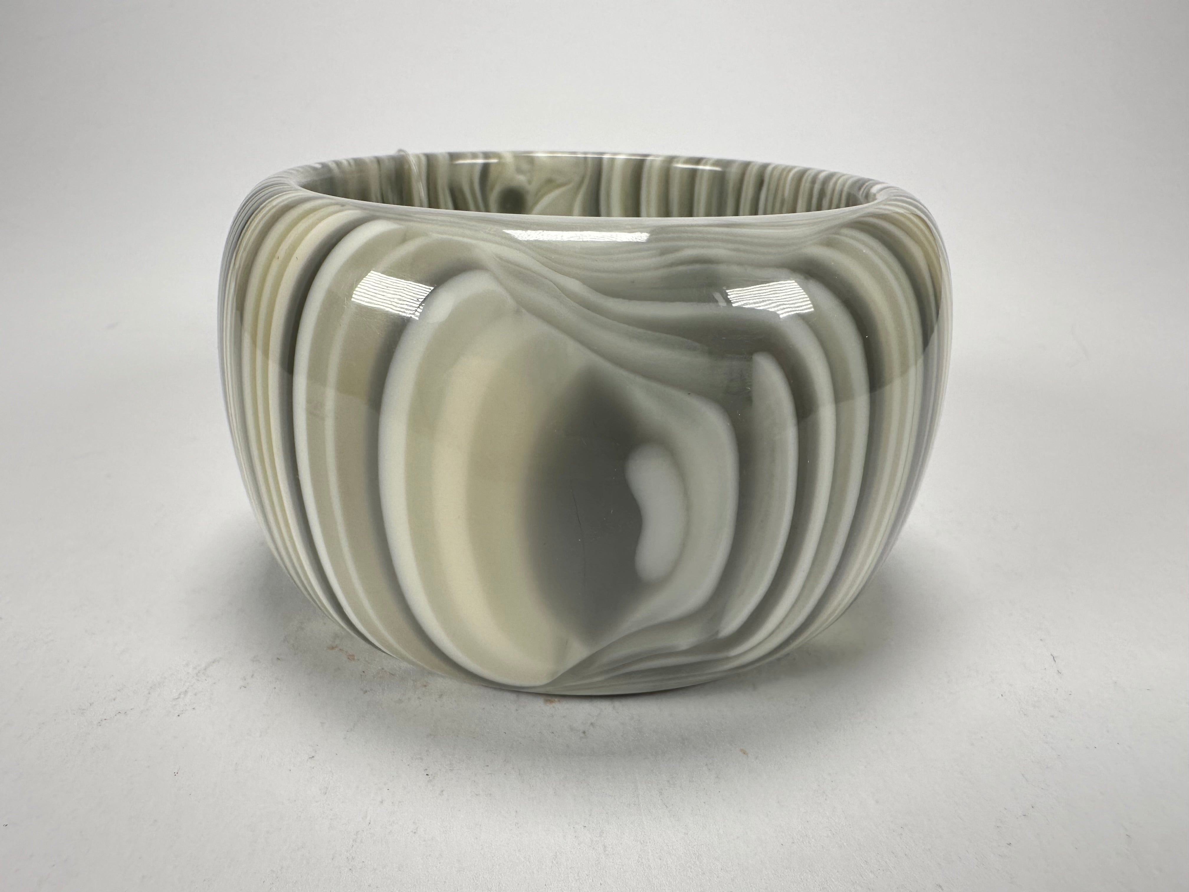 Jackie Brazil "Tiger" Liquorice Allsorts with Cat Eye Cream Mix 5cm Resin Bangle ( B0932 )