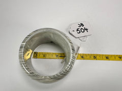 Jackie Brazil "Tiger" Liquorice Allsorts with Cat Eye Cream Mix 5cm Resin Bangle ( B0932 )