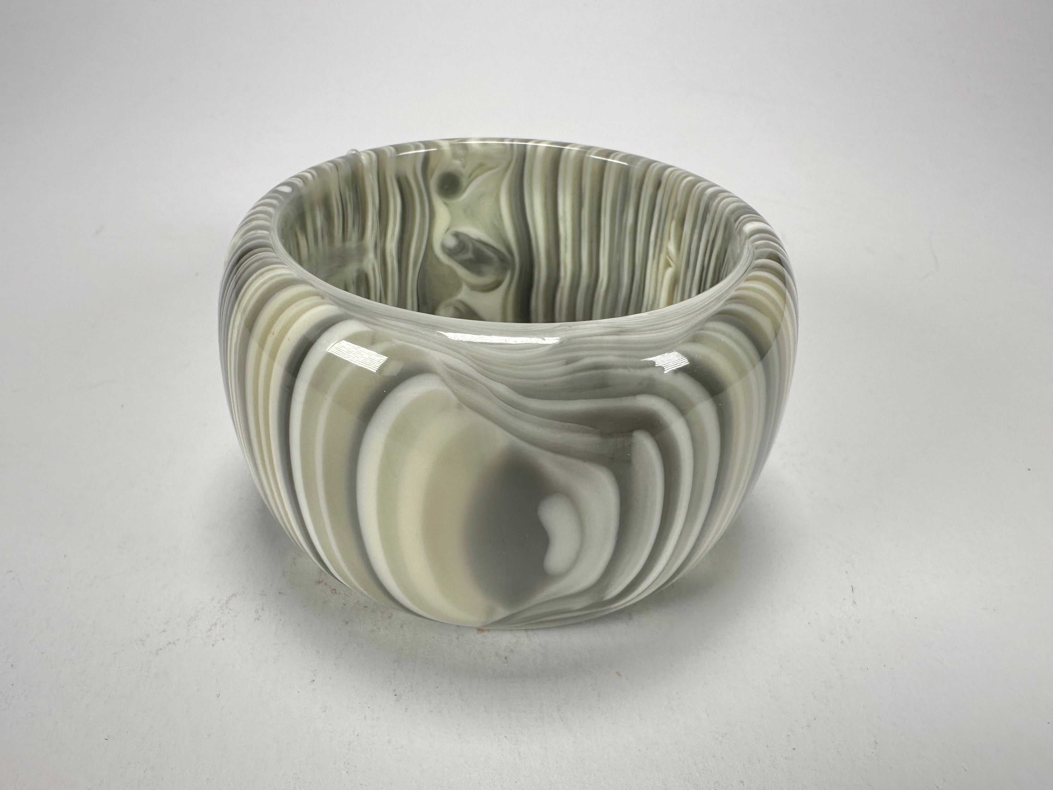 Jackie Brazil "Tiger" Liquorice Allsorts with Cat Eye Cream Mix 5cm Resin Bangle ( B0932 )