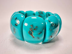 Jackie Brazil "Maria" Turquoise Mix Elasticated Bracelet ( B0217 )