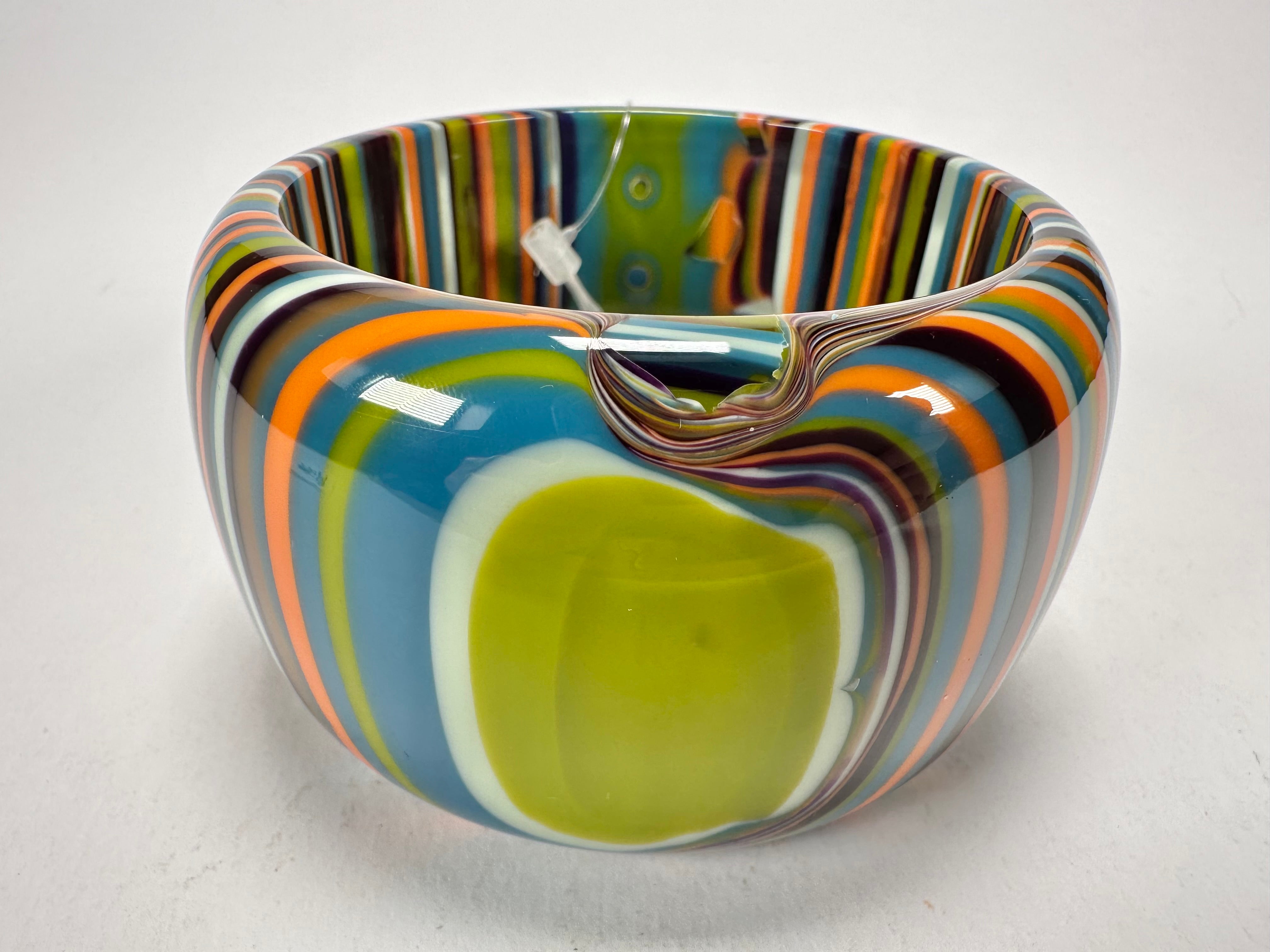 Jackie Brazil "Tiger" Liquorice Allsorts with Cat Eye Winter Colour 5cm Resin Bangle ( B0932 )