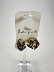 Jackie Brazil "Camille" Seaweed Abstract Resin Earrings ( E1053 )