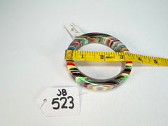 Jackie Brazil "Cat Eye" Liquorice Allsorts with Cat Eye Mix Colours 1.3cm Resin Bangle ( B1034 )