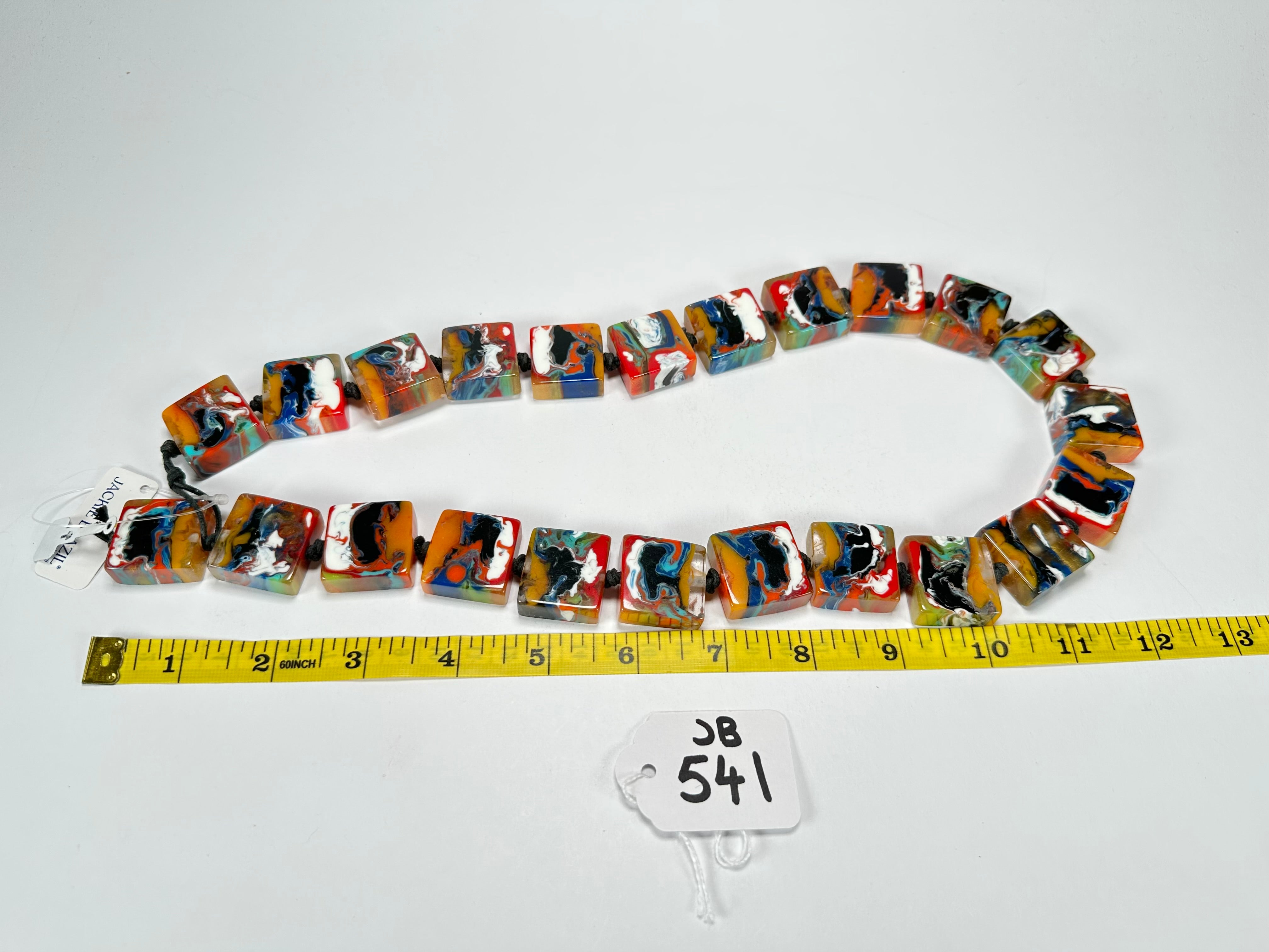 Jackie Brazil "Gala" Kandinksy Half Rectangles 65cm Necklace ( N0789 )