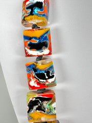 Jackie Brazil "Gala" Kandinksy Half Rectangles 65cm Necklace ( N0789 )