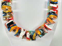 Jackie Brazil "Gala" Kandinksy Half Rectangles 65cm Necklace ( N0789 )