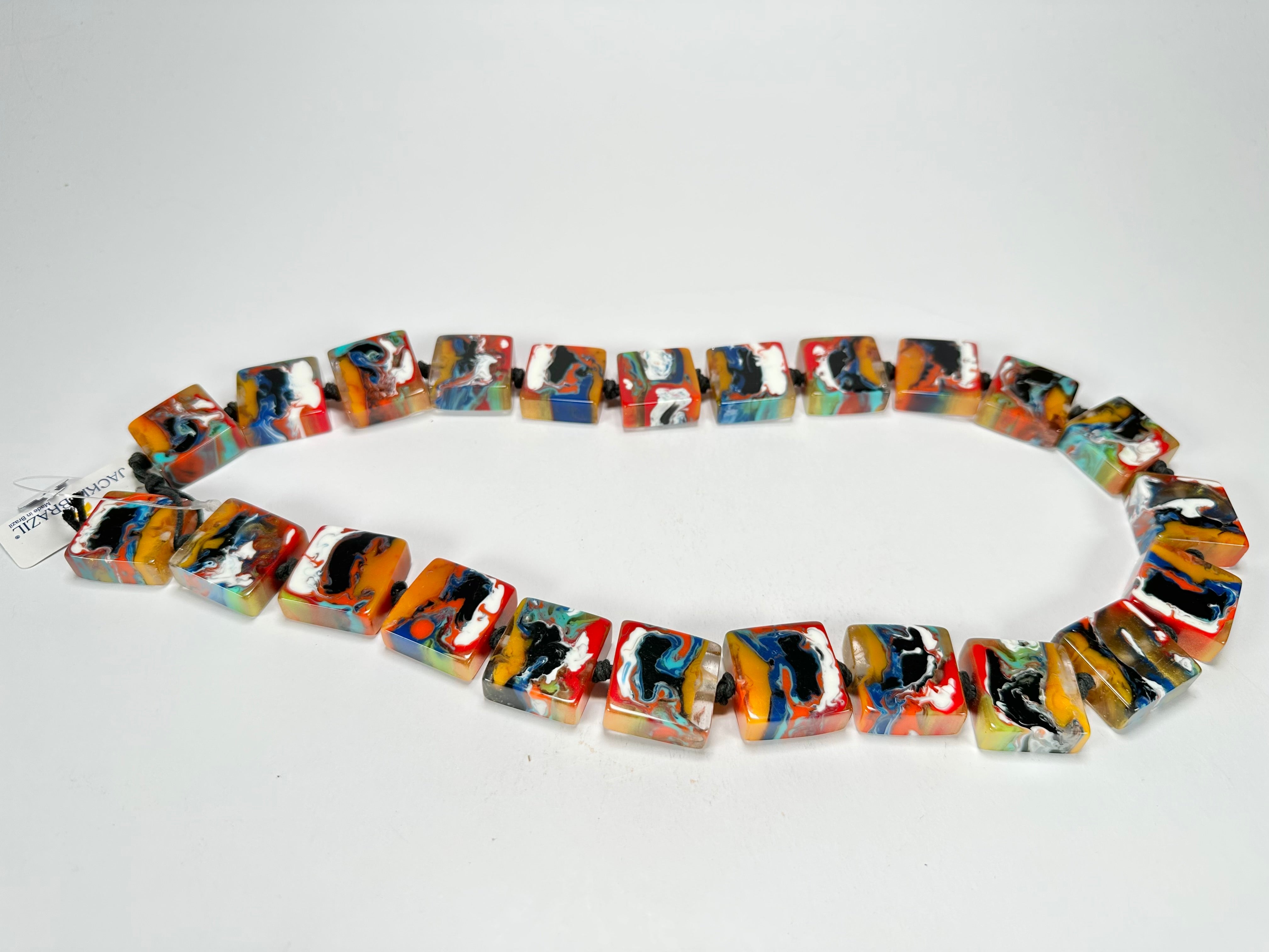 Jackie Brazil "Gala" Kandinksy Half Rectangles 65cm Necklace ( N0789 )