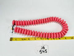 Jackie Brazil "Ana" Pink Resin Wheels 50cm Necklace ( N0042 )