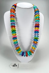 Jackie Brazil "Ana" Transparent Summer Mix Resin Wheels 70cm Necklace ( N0044 )