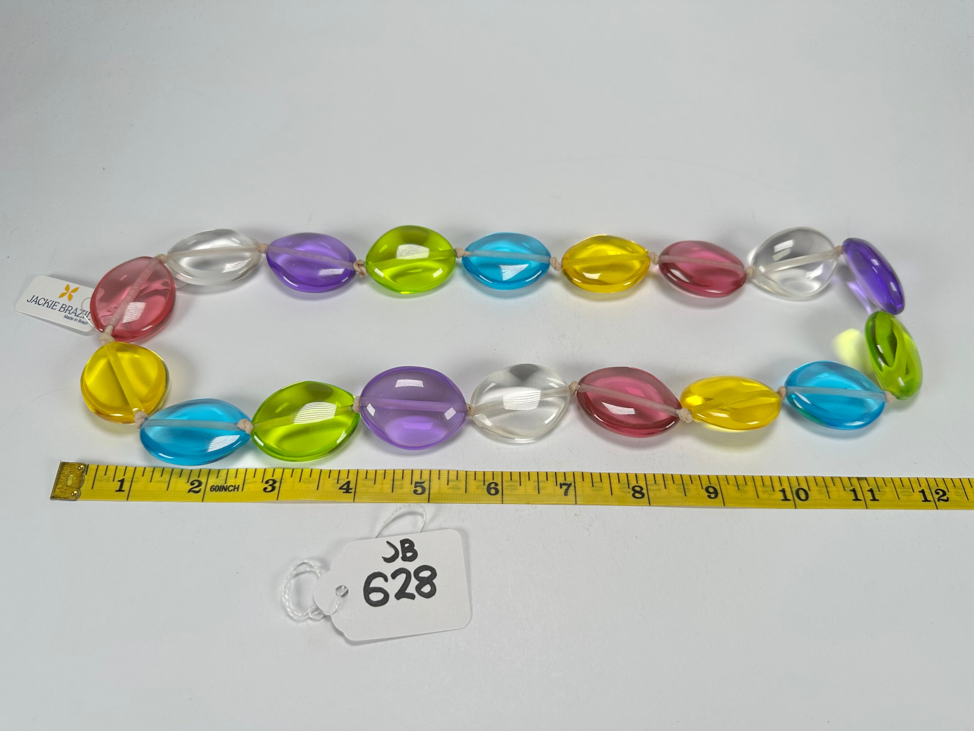 Jackie Brazil "Kathy" Transparent Summer Mix Small Riverstones 70cm Necklace ( N3750 )