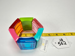 Jackie Brazil "Sabrina" Transparent Summer Mix Elasticated Bracelet ( B0225 )