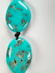 Jackie Brazil "Kathy" Turquoise Small Riverstones 70cm Necklace ( N3750 )