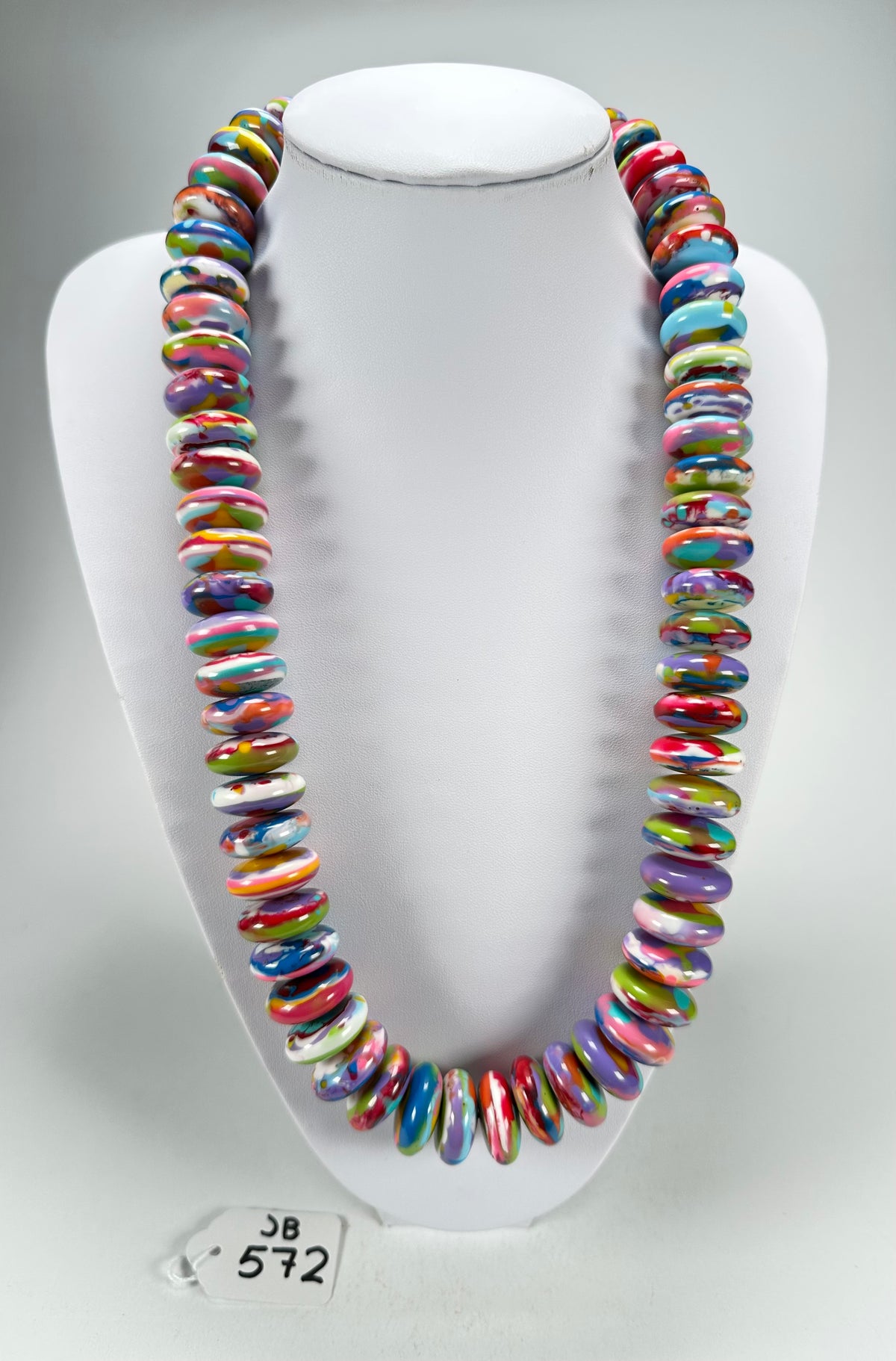 Jackie Brazil "Ana" Kandinsky Resin Wheels 70cm Necklace ( N0044 )