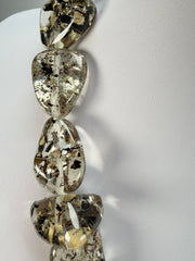 Jackie Brazil "Diamonds" Seaweed Flintstone Bone 55cm Necklace ( N0061 )