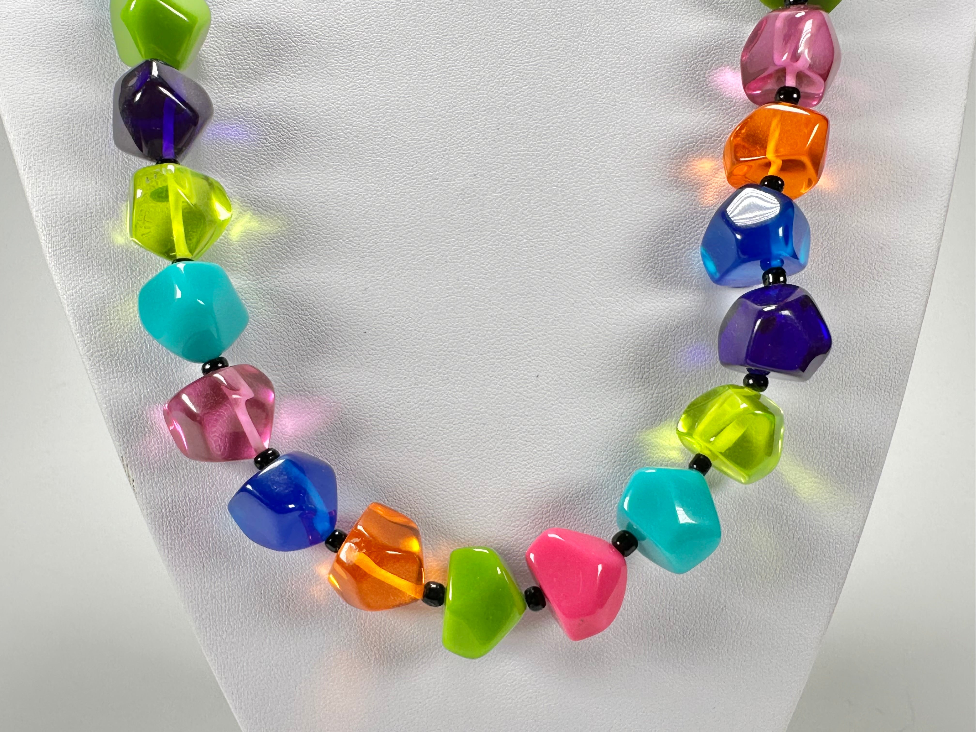 Jackie Brazil "Camille" Paris Mix Small Stones 70cm Necklace ( N0075 )