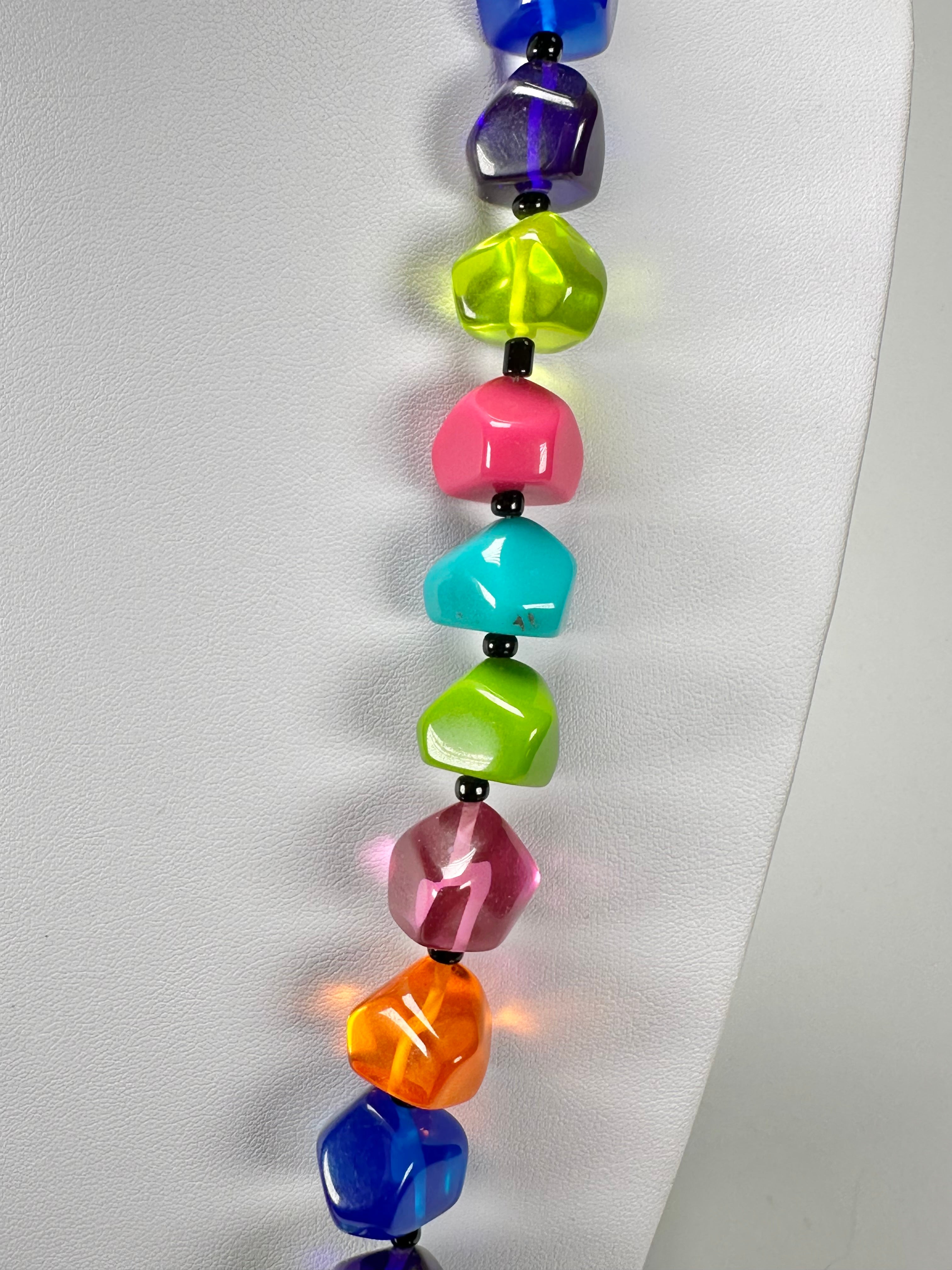 Jackie Brazil "Camille" Paris Mix Small Stones 70cm Necklace ( N0075 )