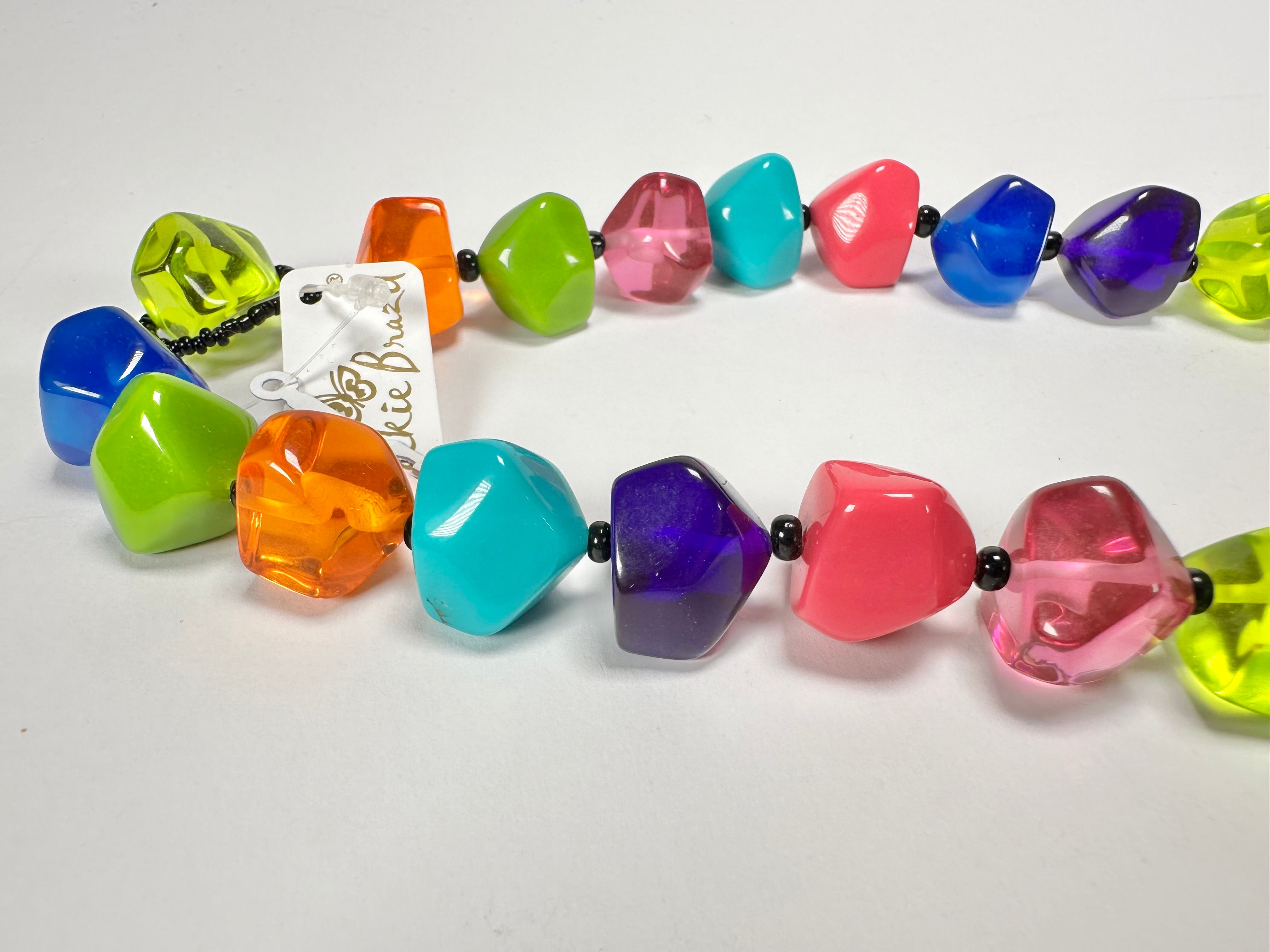 Jackie Brazil "Camille" Paris Mix Small Stones 70cm Necklace ( N0075 )