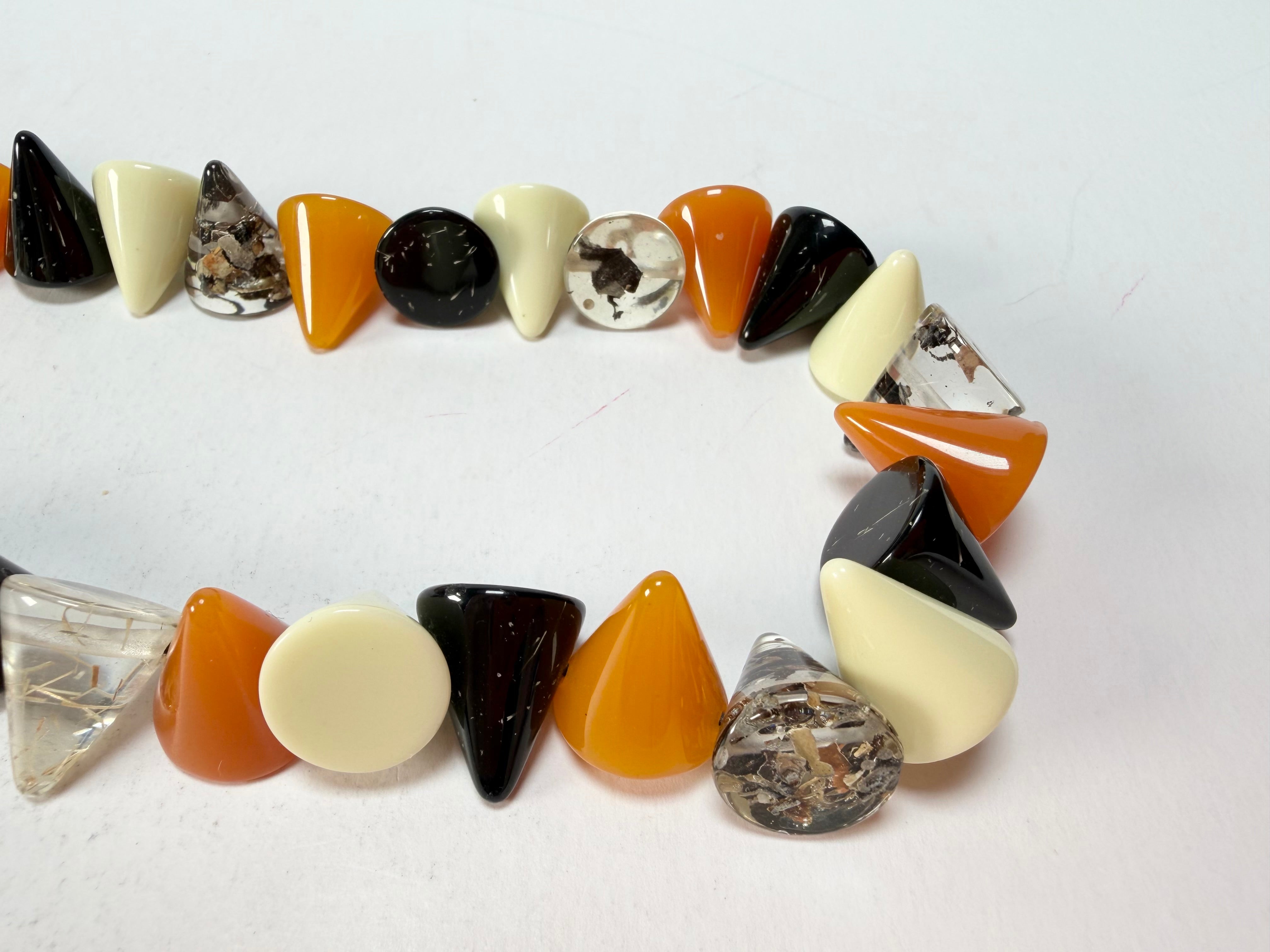 Jackie Brazil "Corina" Small Cones Seasons Mix 55cm Necklace ( N0058 )