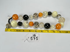 Jackie Brazil "Large Spheres" Seasons Mix Short Abstract Necklace 50cm ( N2692 )