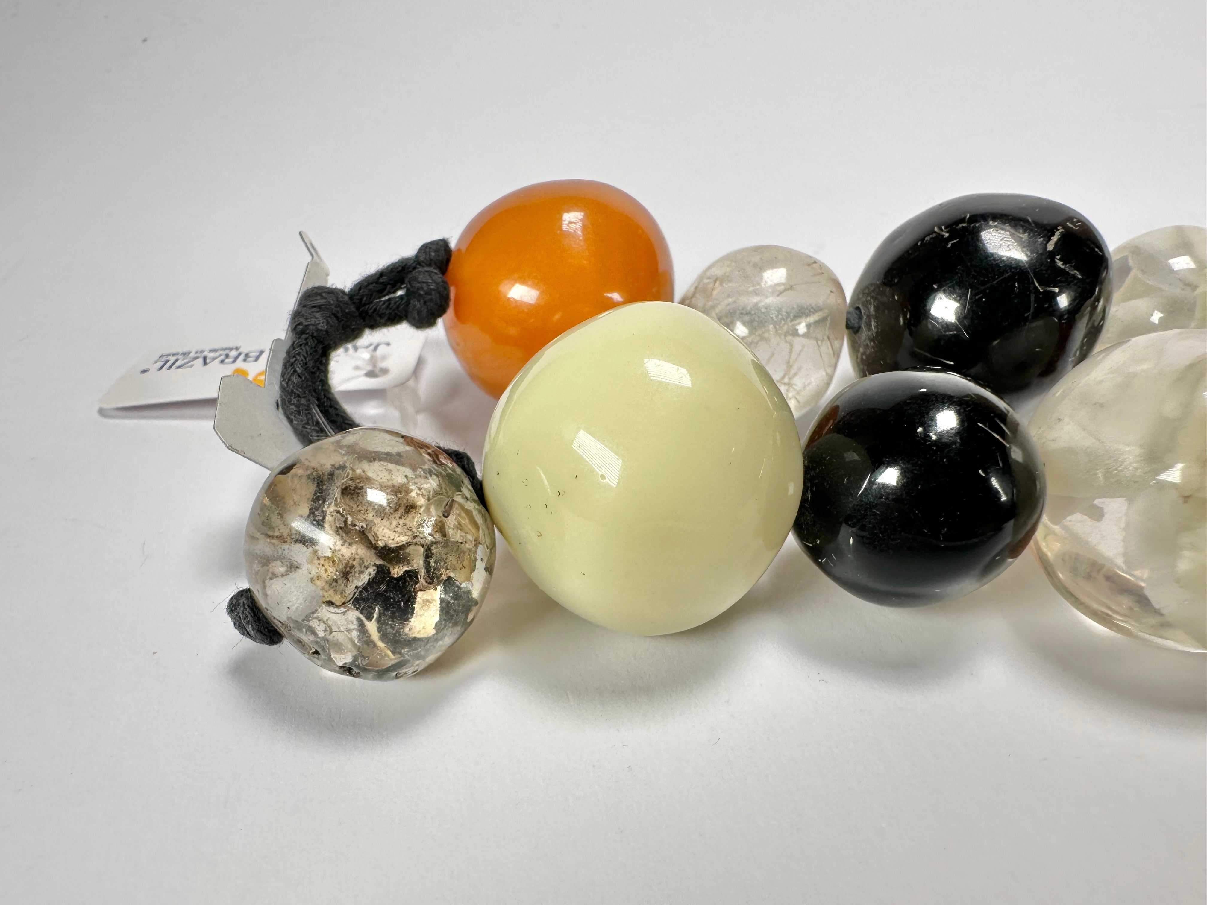Jackie Brazil "Large Spheres" Seasons Mix Short Abstract Necklace 50cm ( N2692 )